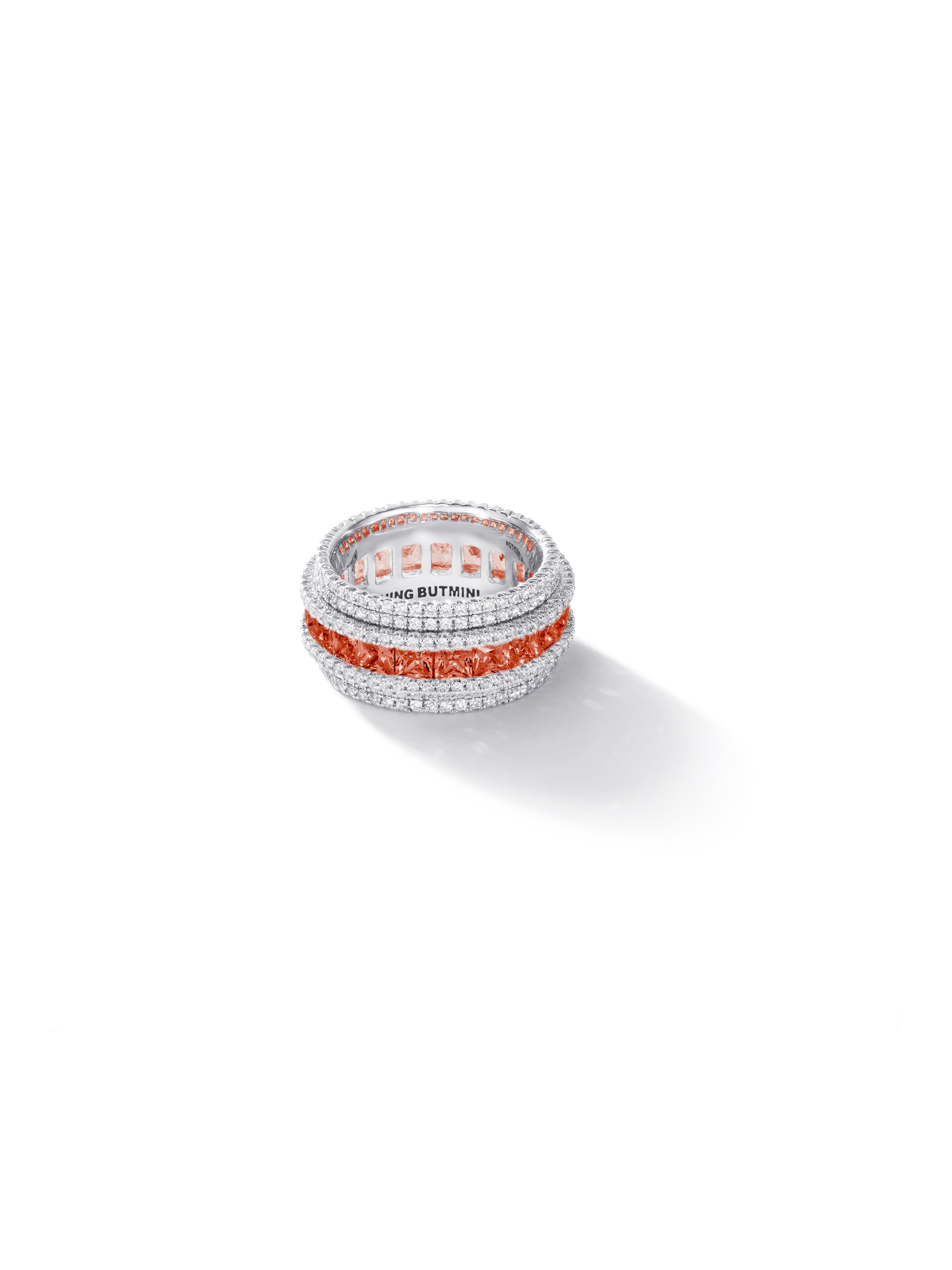 Pave Shine "Star-ring" Amber Red