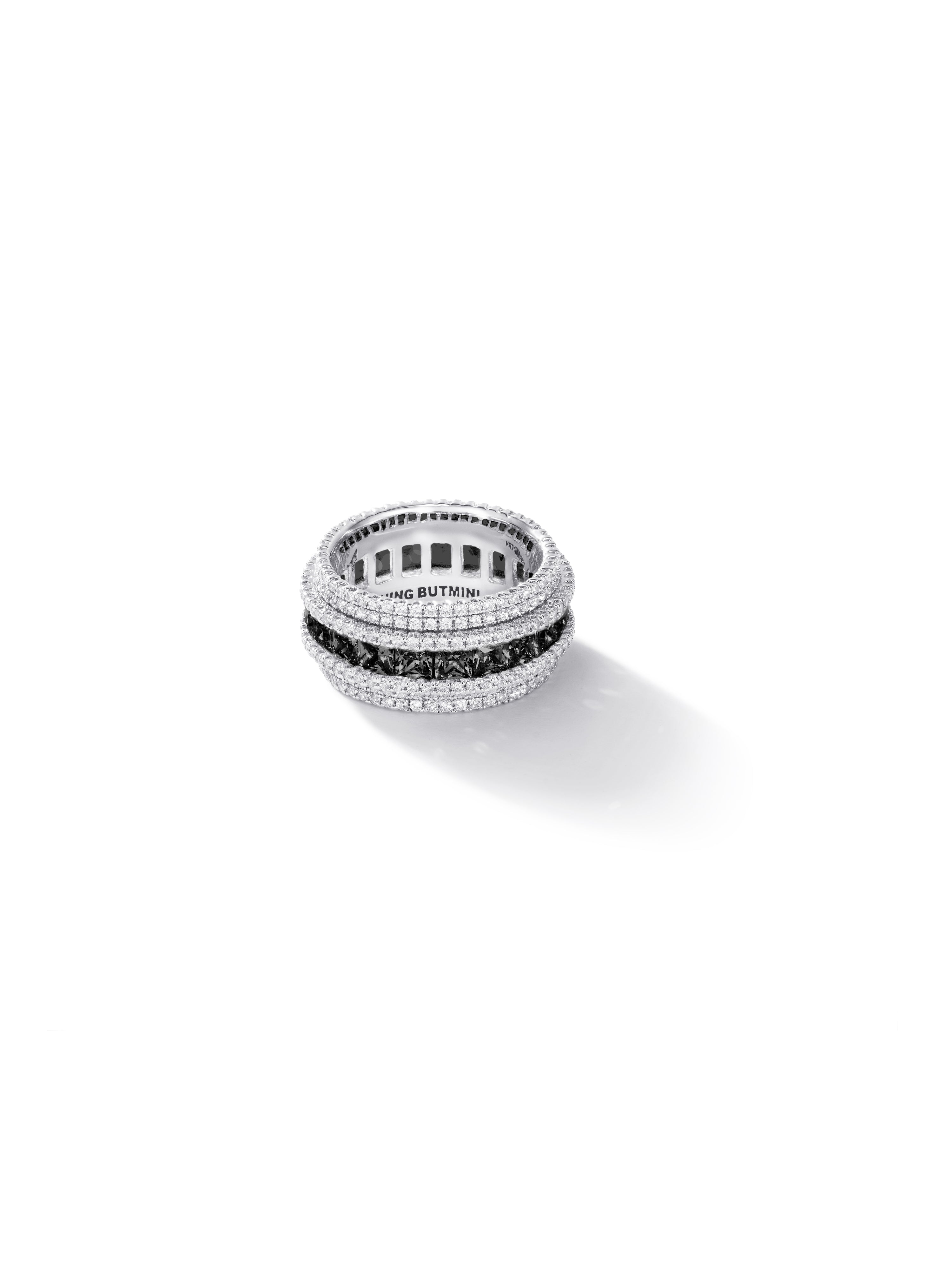 Pave Shine "Star-ring" Obsidian Black