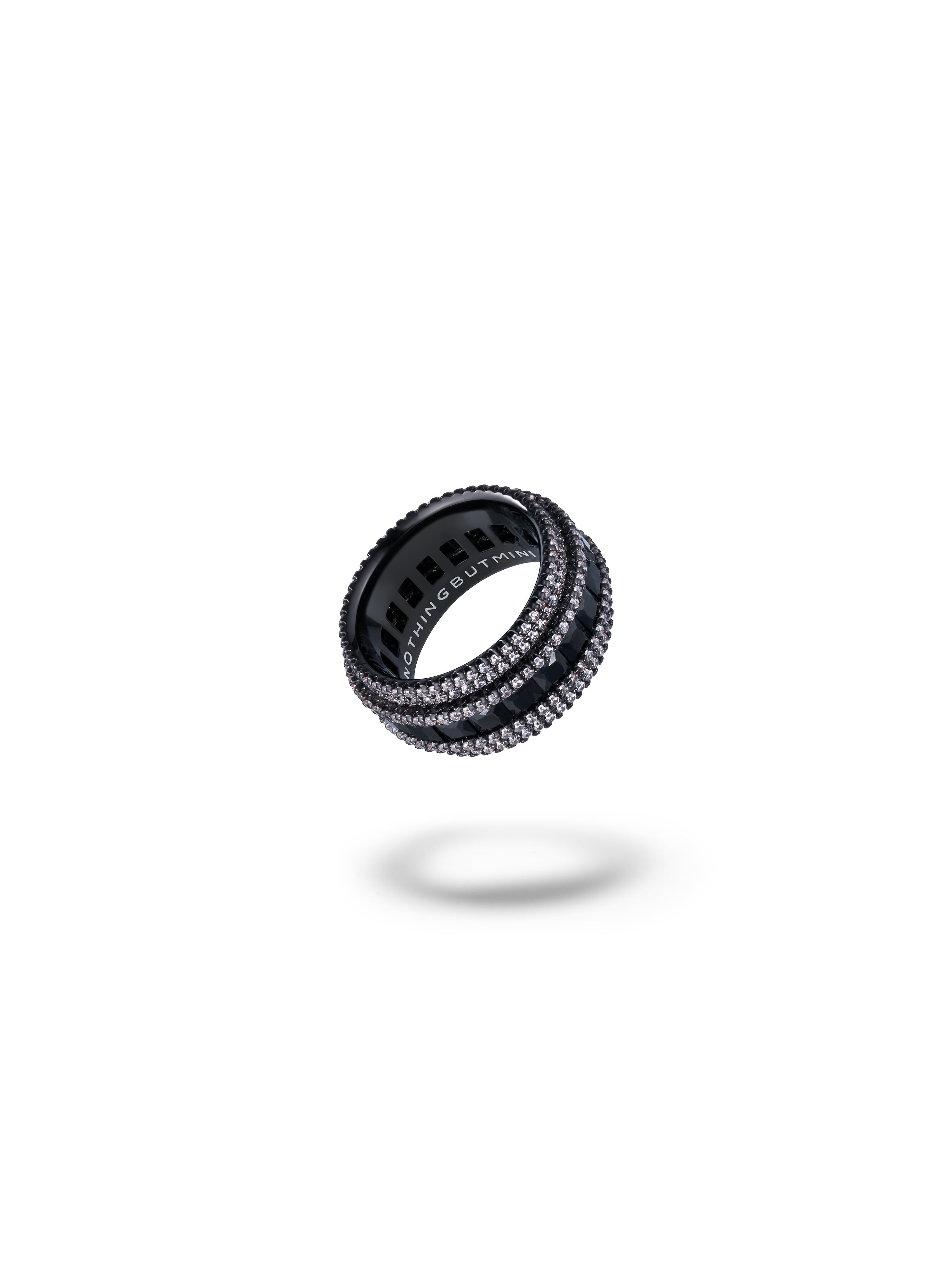 Pave Shine "Star-ring" Crystal Clear(Starry sky dirty gray)