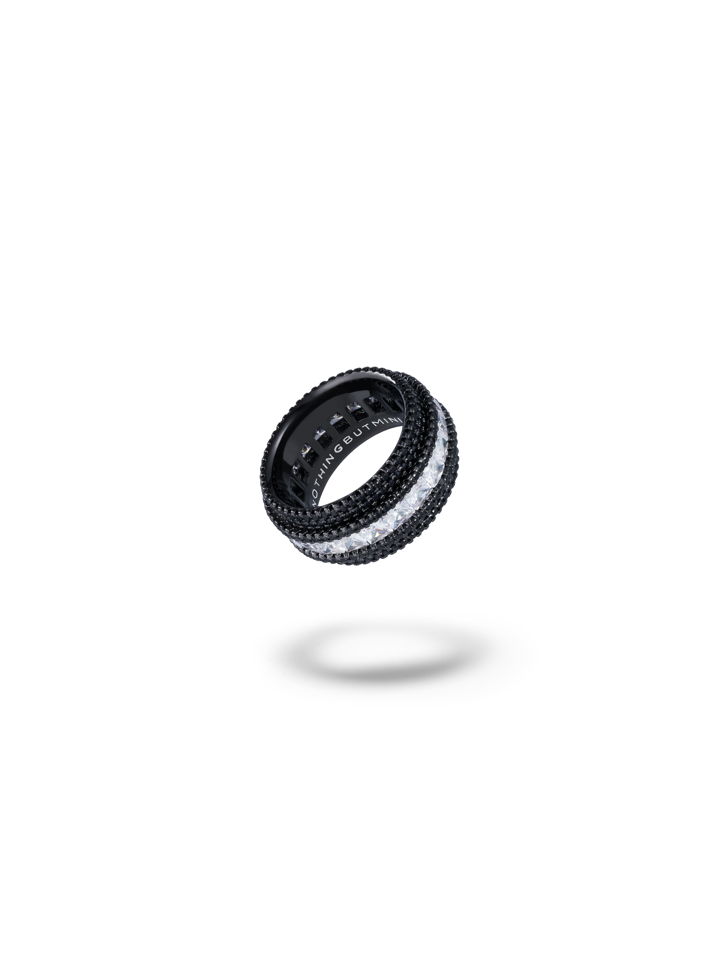 Pave Shine "Star-ring" Crystal Clear(Diamond obsidian)