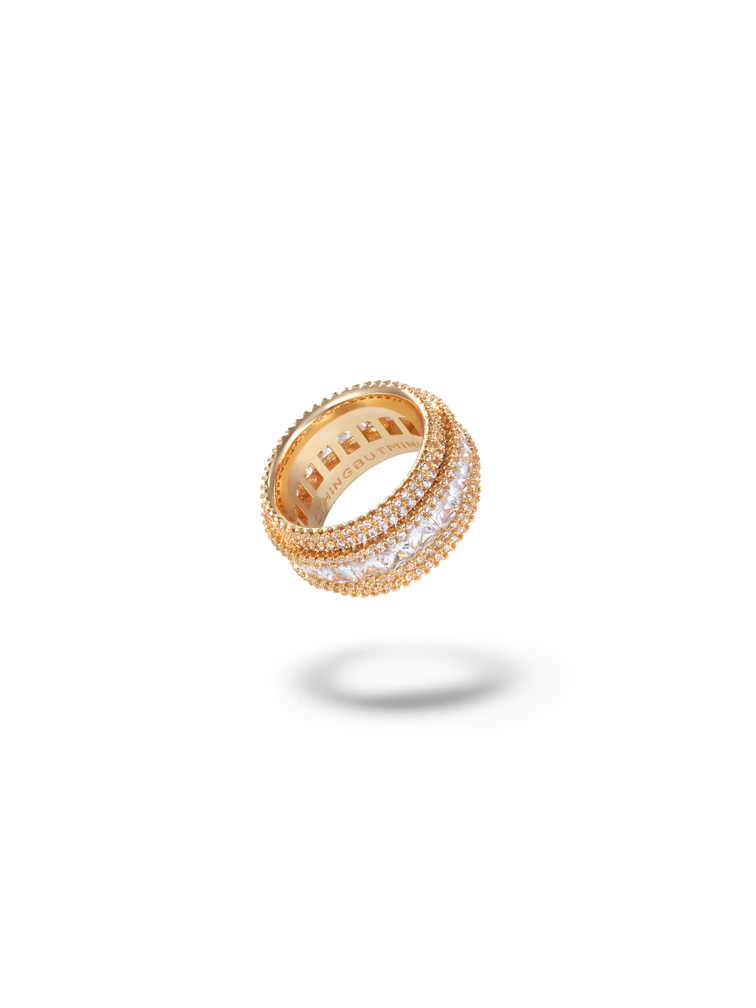 Pave Shine "Star-ring" Crystal Clear(Athens Gold)