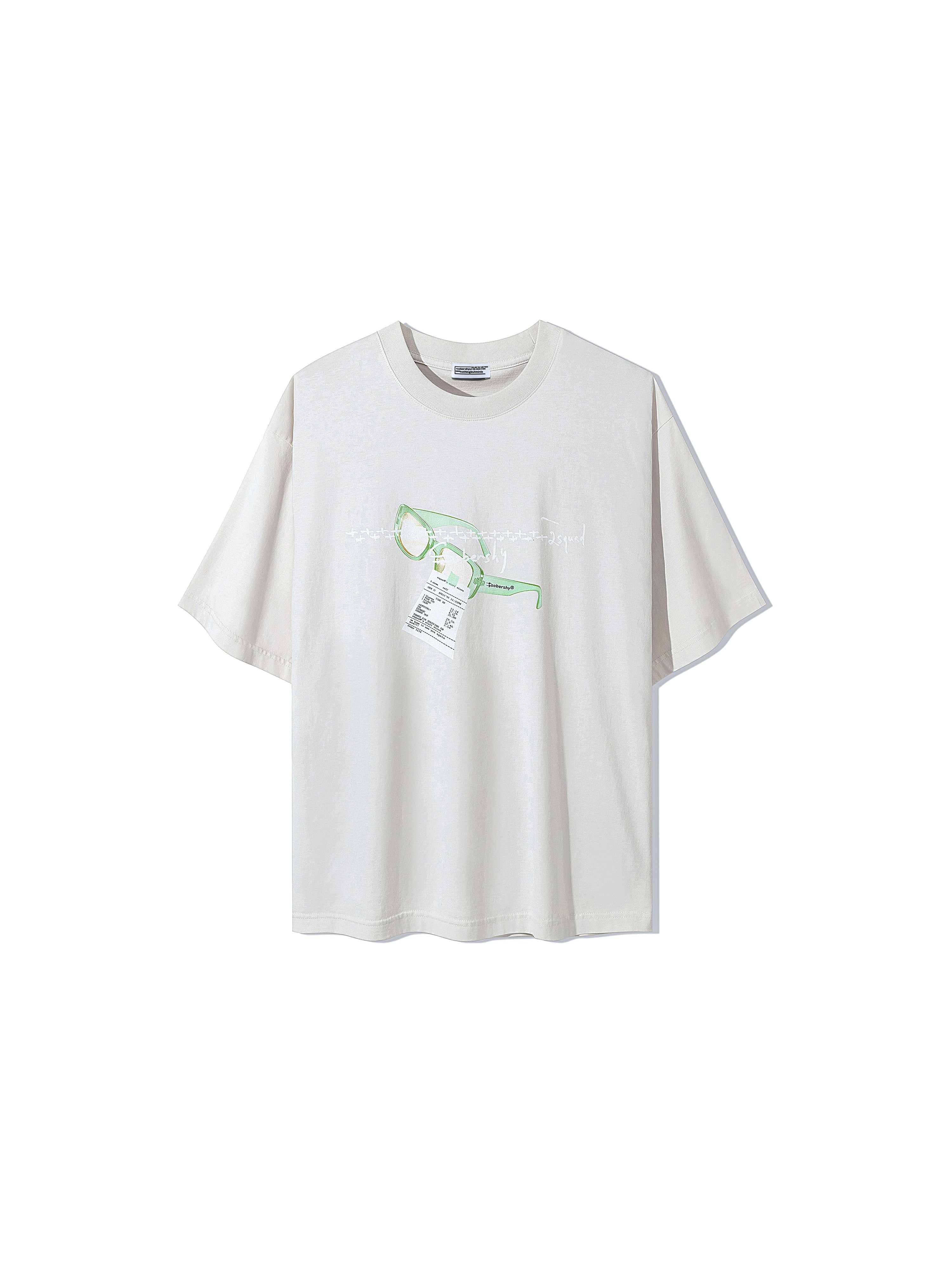 sobershy×nothingbutmini  "the game" glasses T-shirt