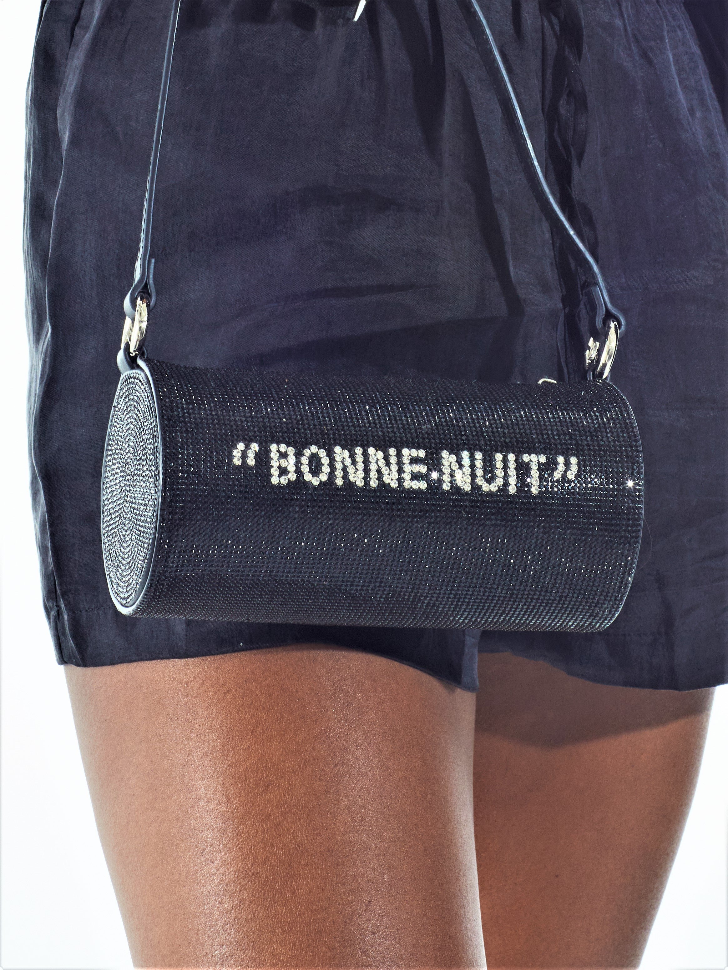 Diamond bowling hand bag（Crystal Black）