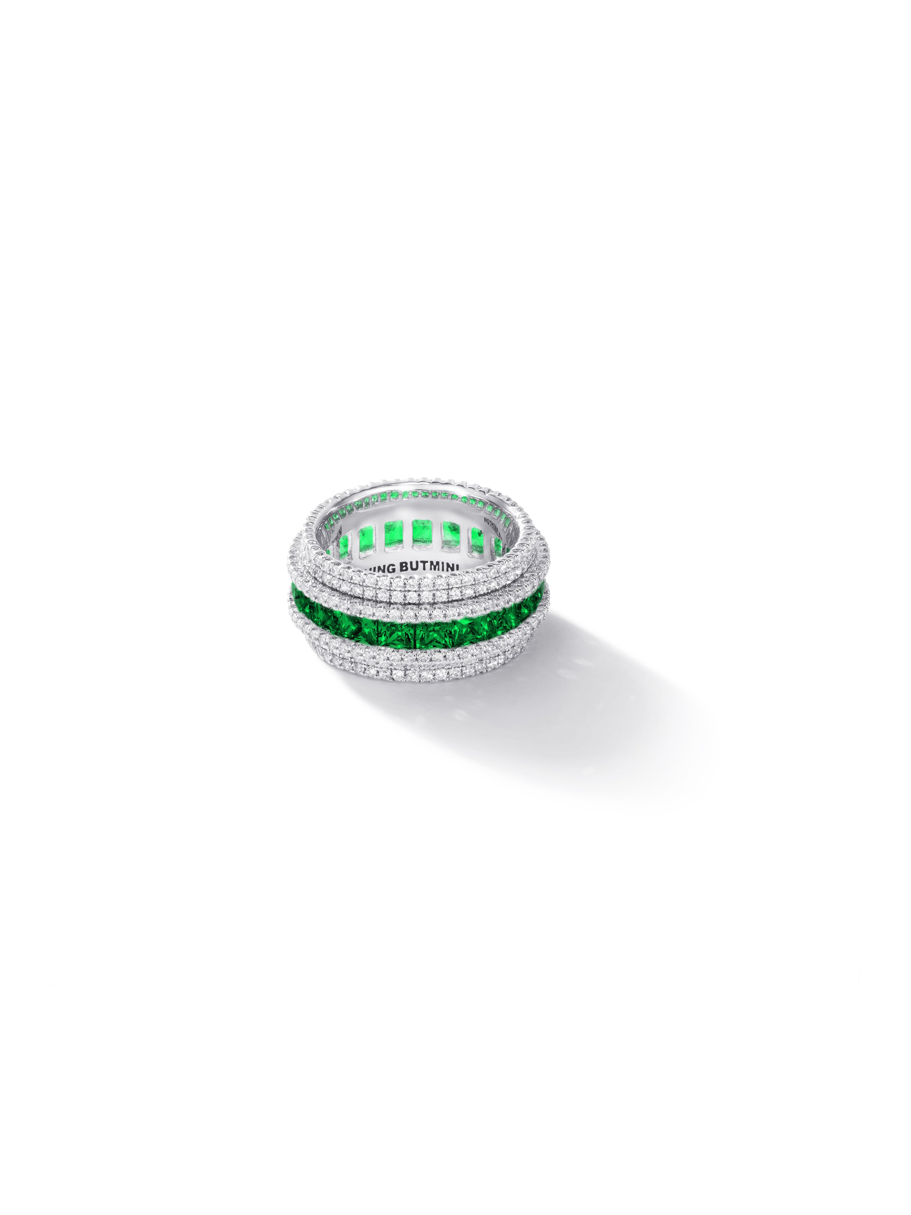 Pave Shine "Star-ring" Emerald Green