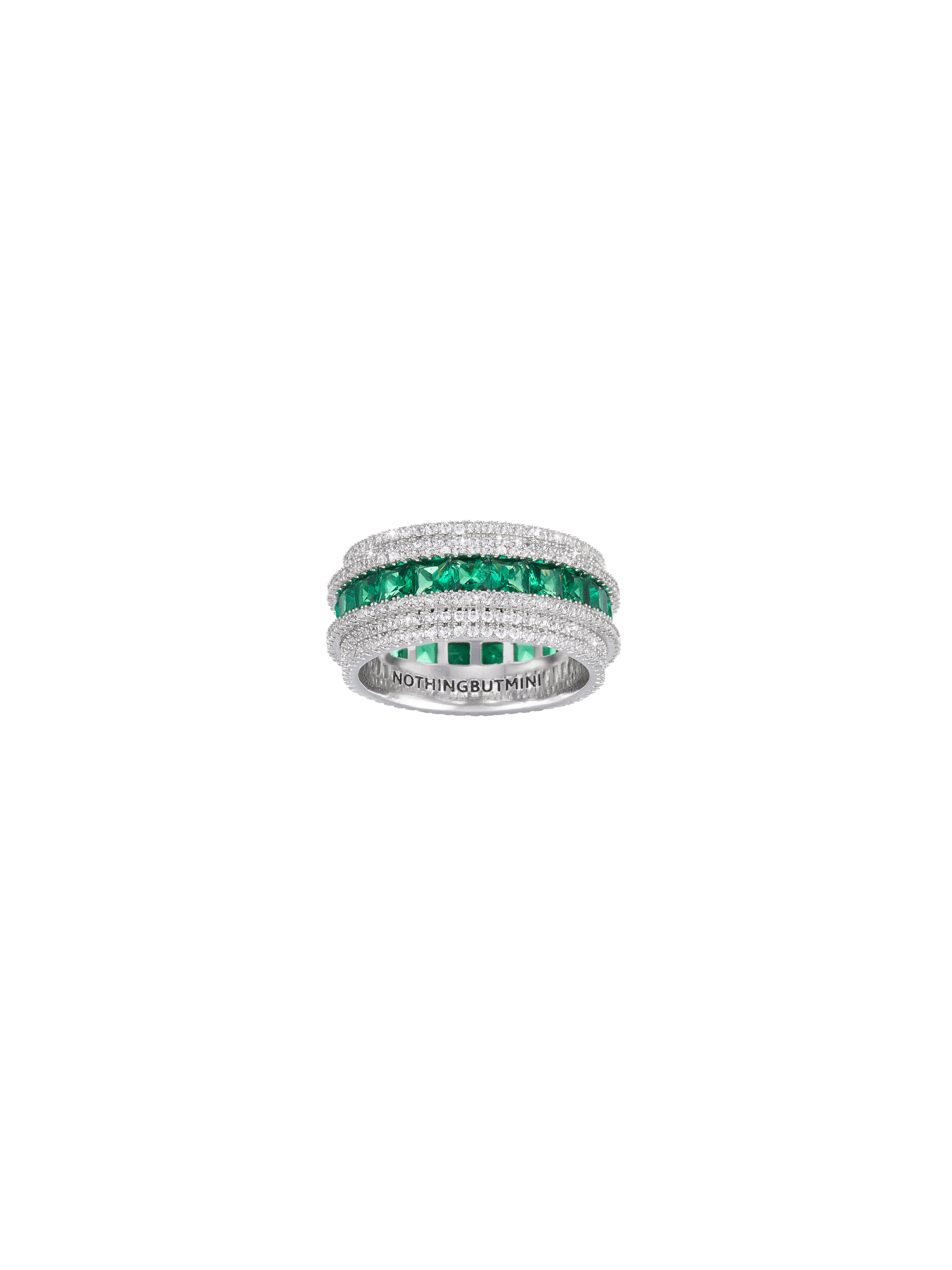 Pave Shine "Star-ring" Emerald Green