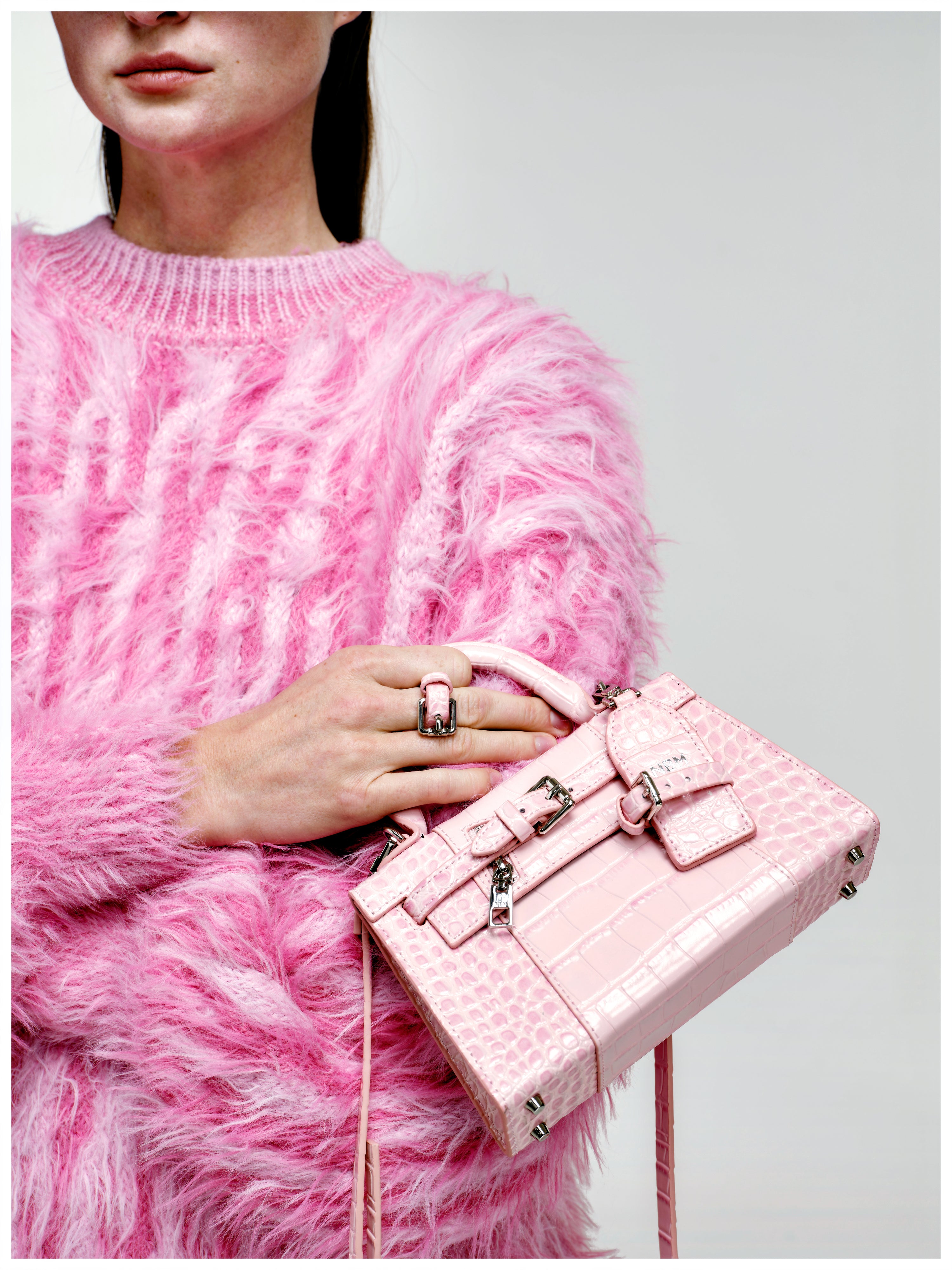 NBM 2024 AlmostKelly Handbag (Crocodile Powder）