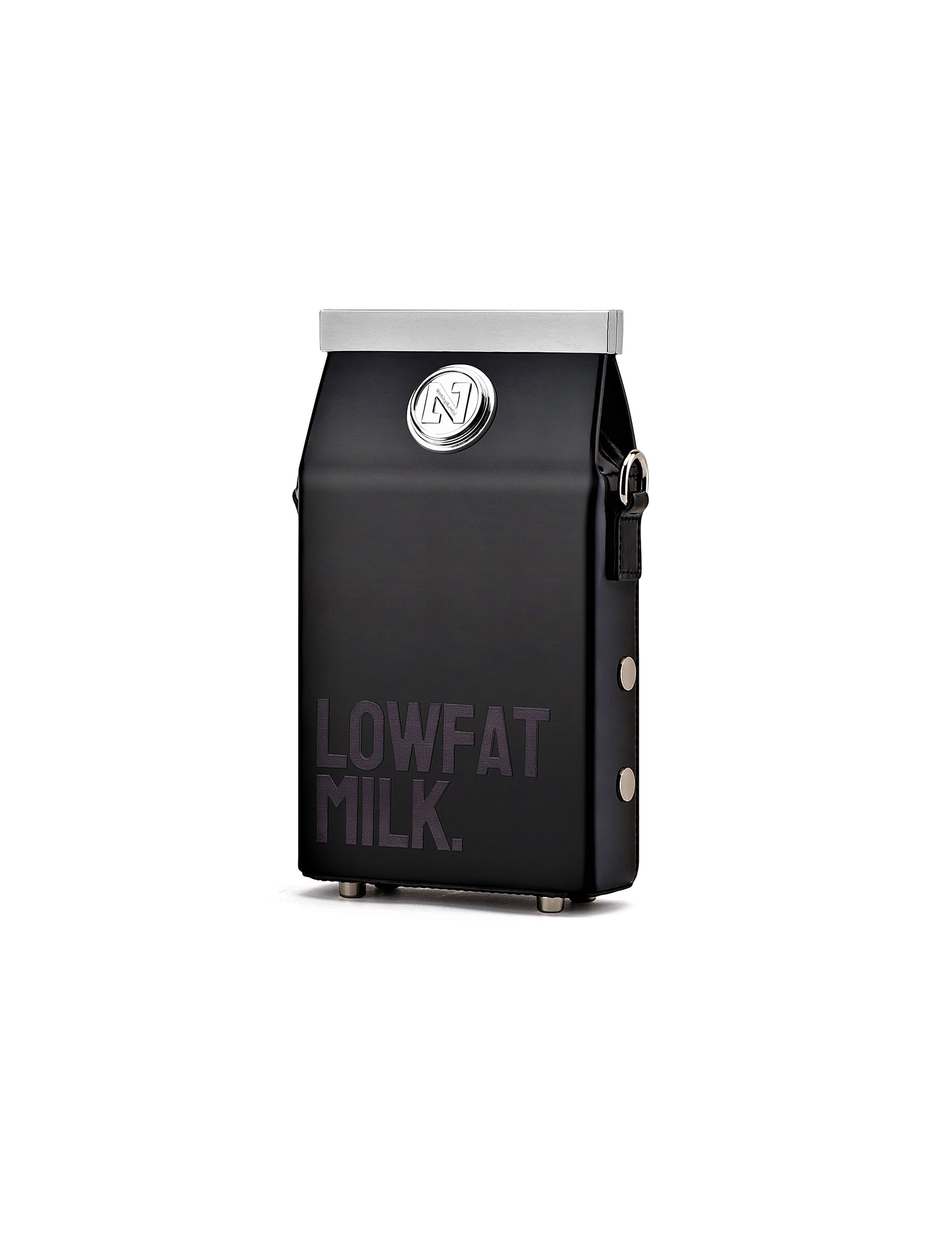 Embossed Letter milk carton series Matte black（Mobile PhoneBag Version)