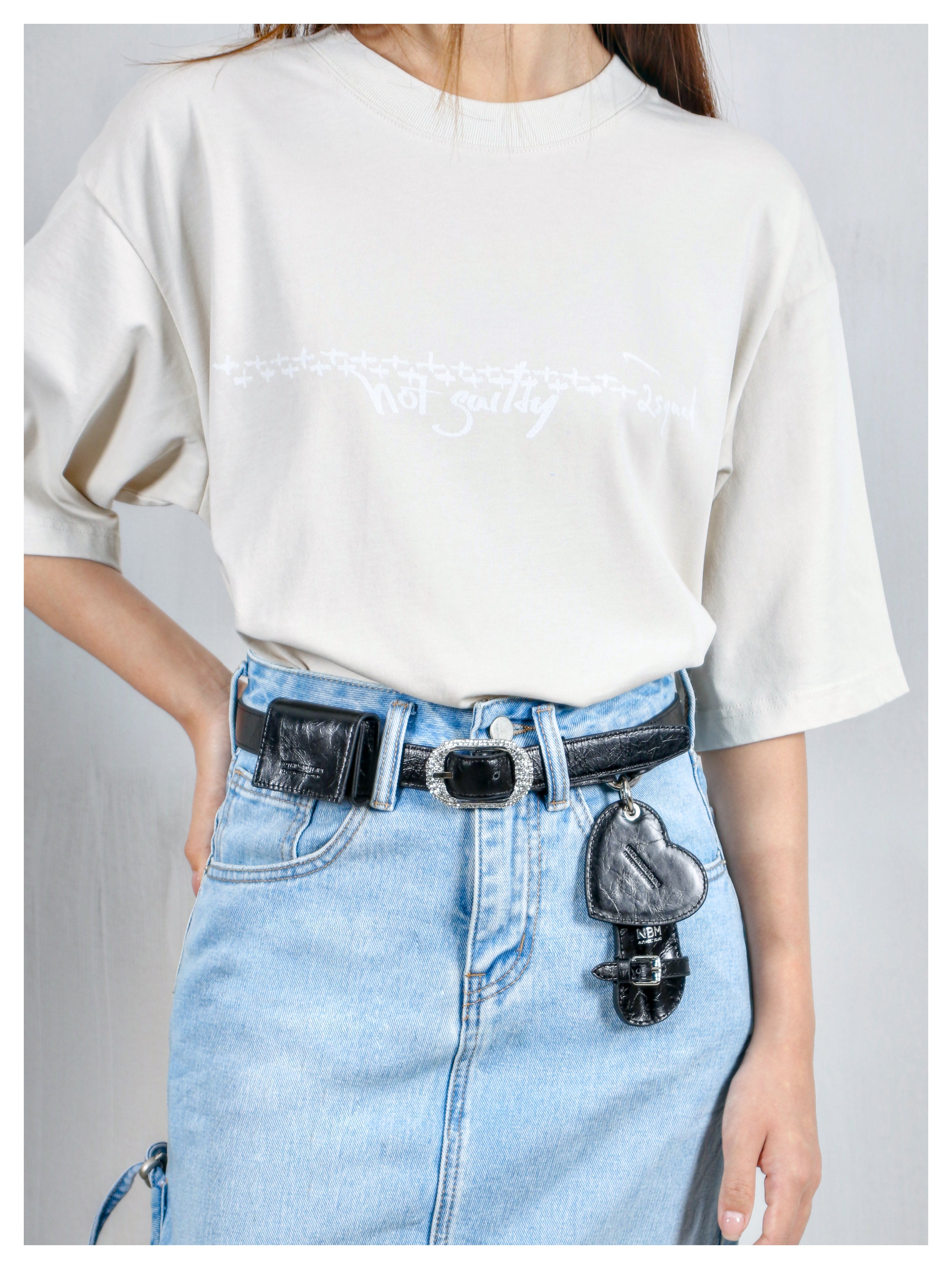 sobershy×nothingbutmini crystal accessory waist pack