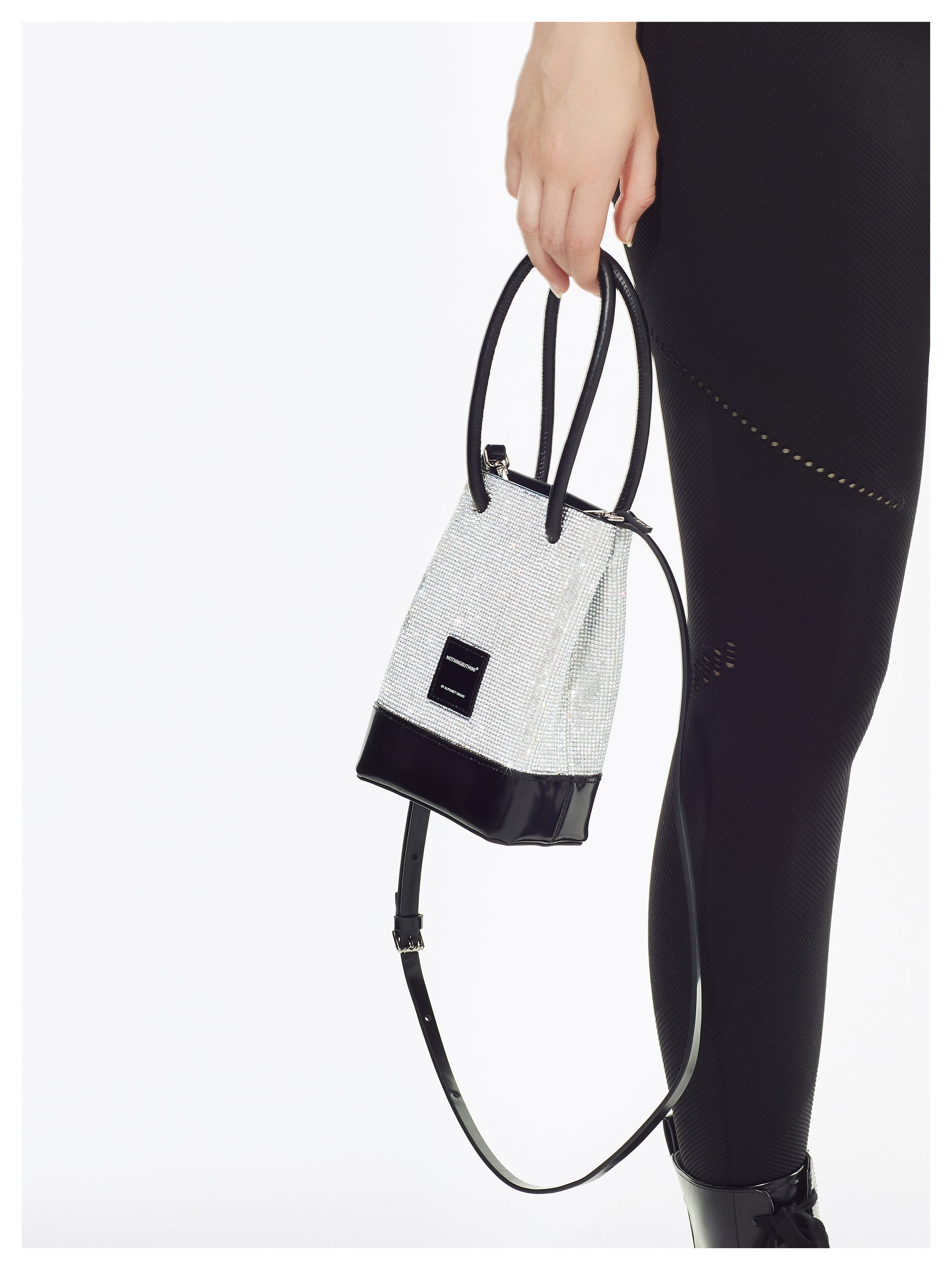 NBM 1218 crystal handbag (Crystal White）