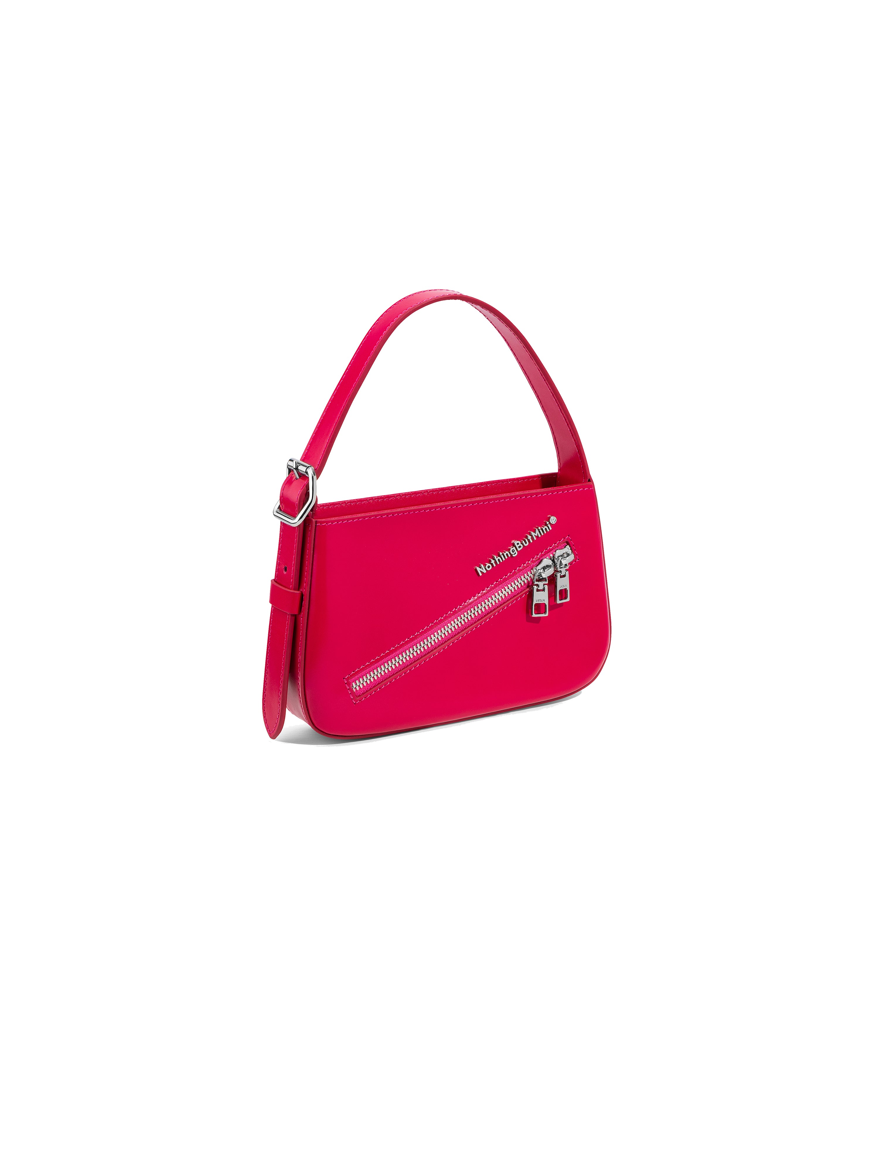 NBM 2024 Incline Zipper Handbag (Peach Red）