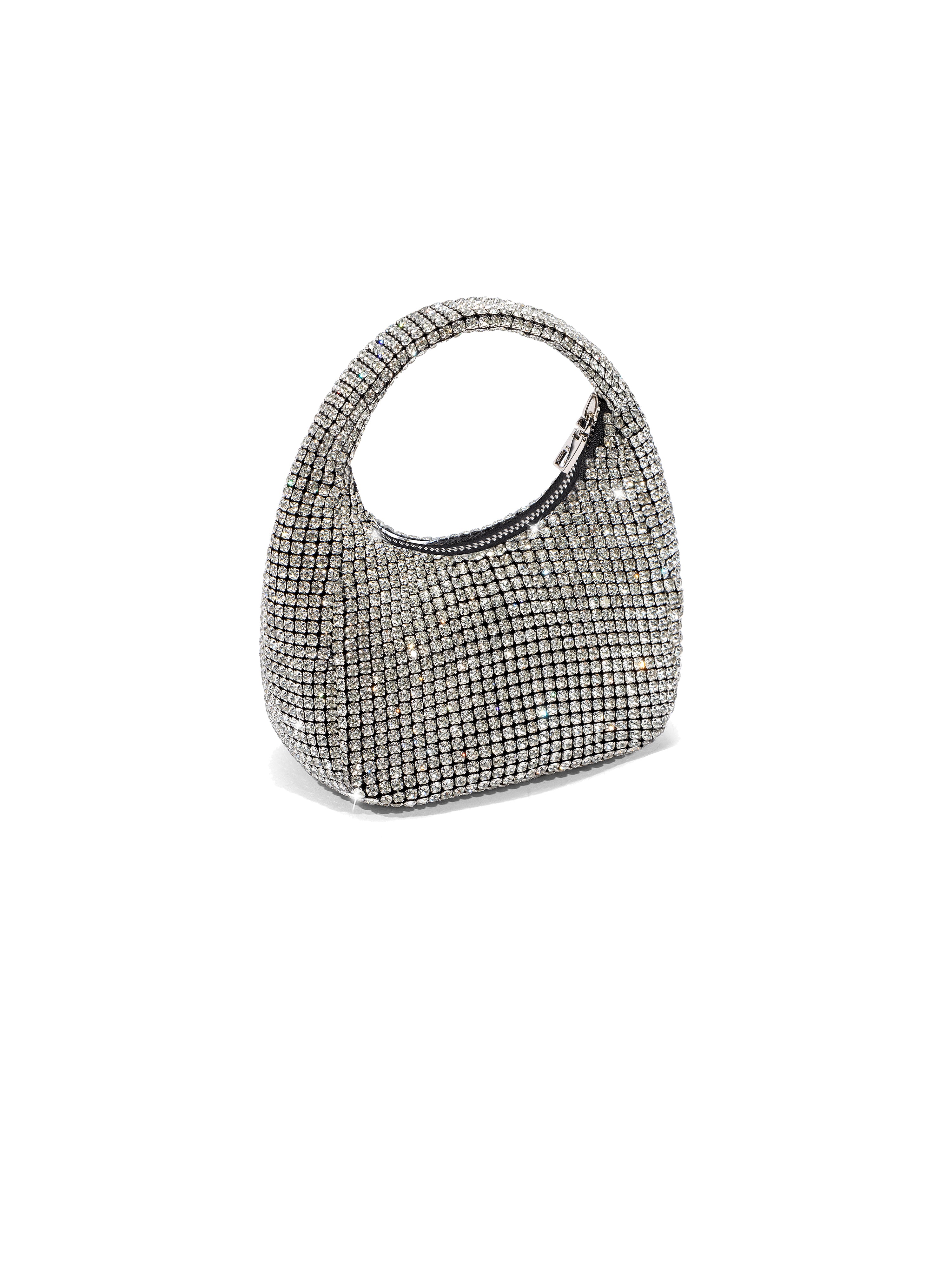 NBM crystal mini HOBO handbag (Crystal White)