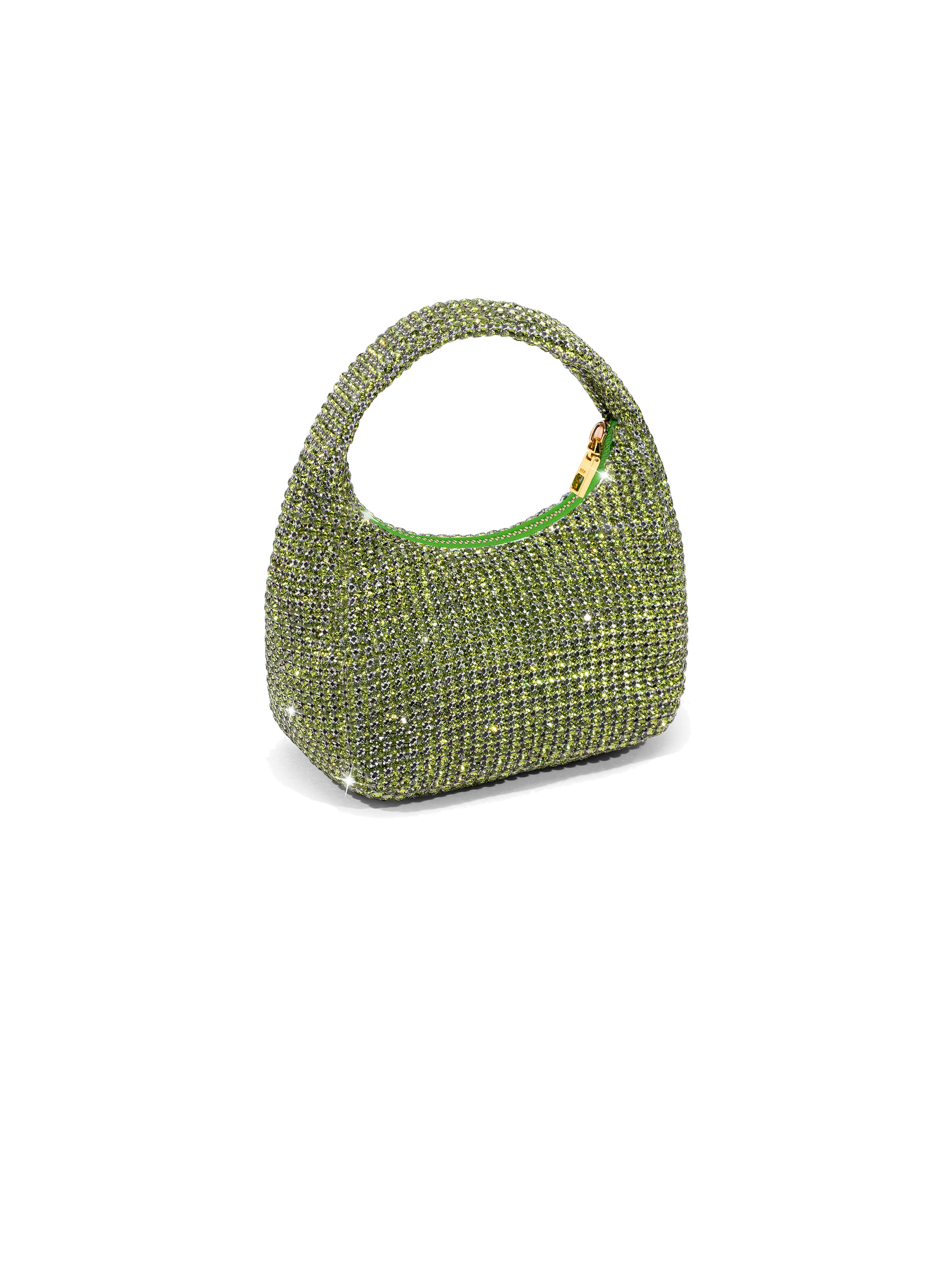 NBM crystal mini HOBO handbag (Green)