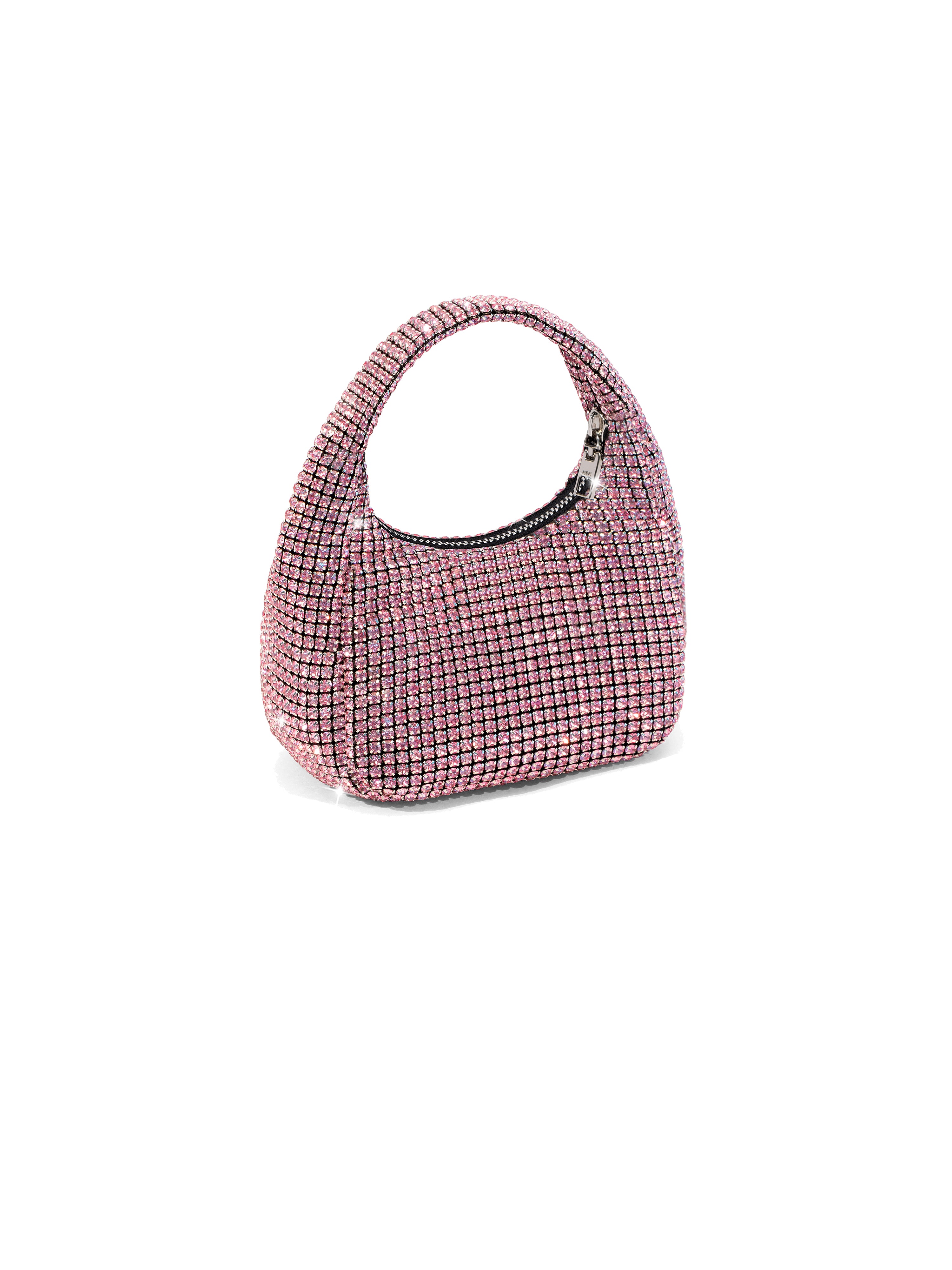 NBM crystal mini HOBO handbag (Barbie Powder)