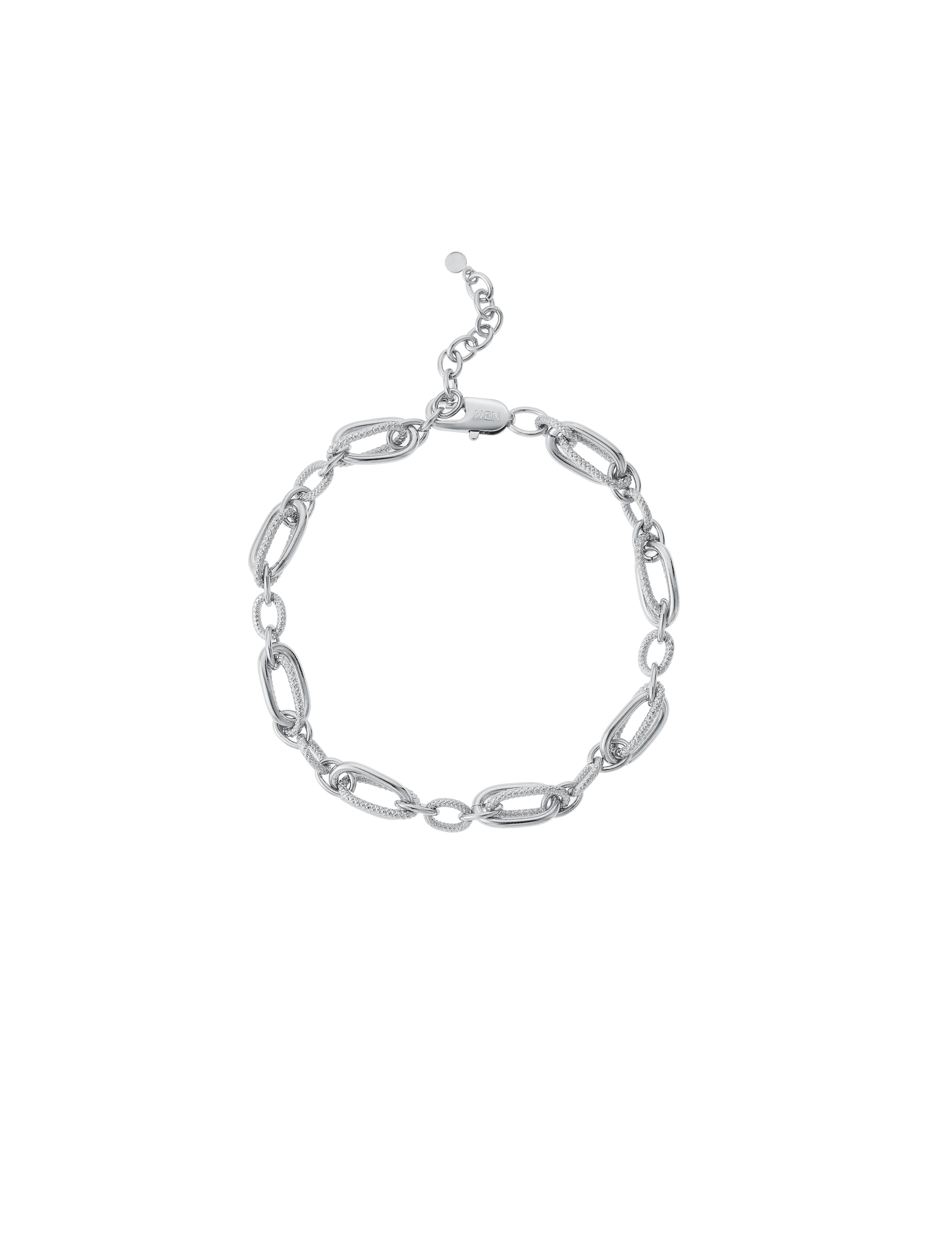 Complex Structure Chain Necklace（Platinum)