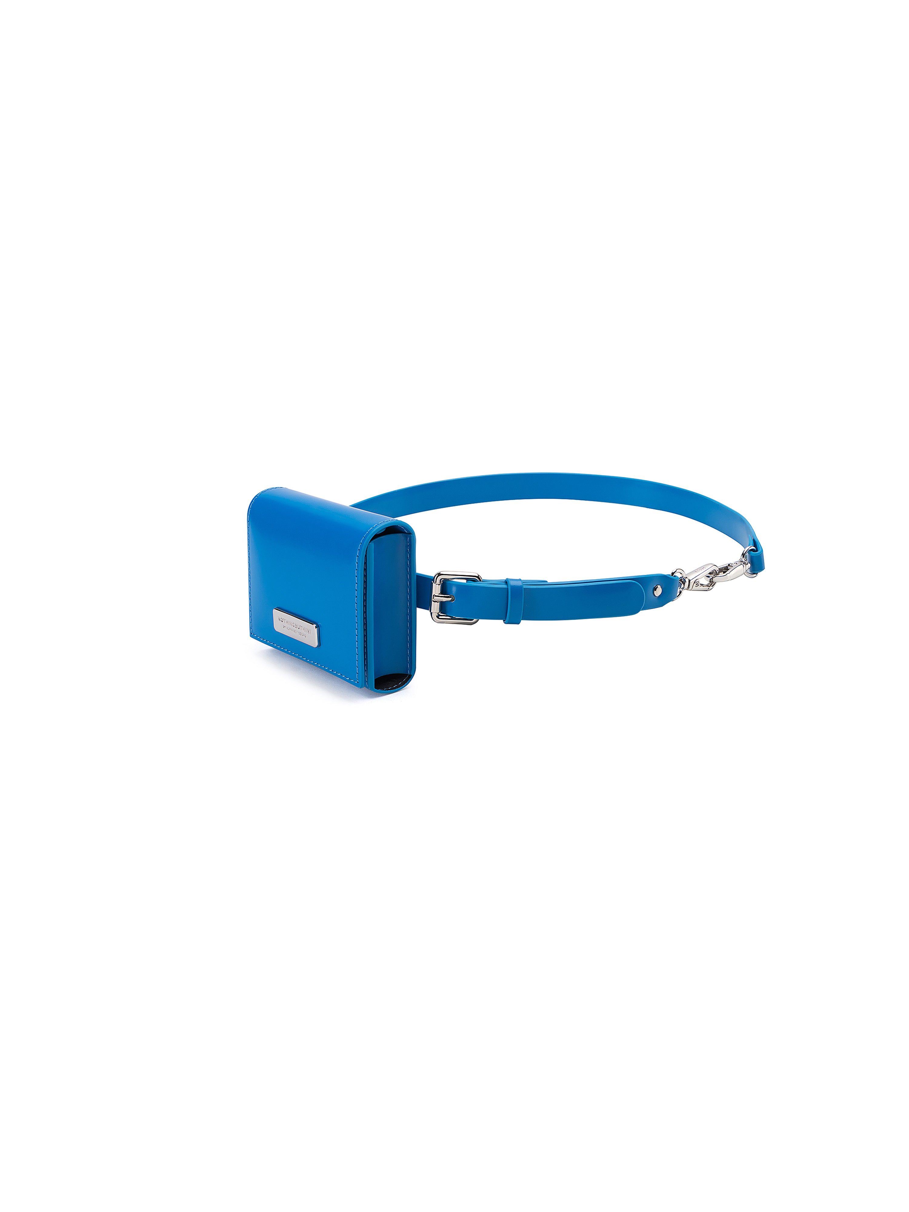 NBM metal logo belt + Mini Bag（Rhine Blue)