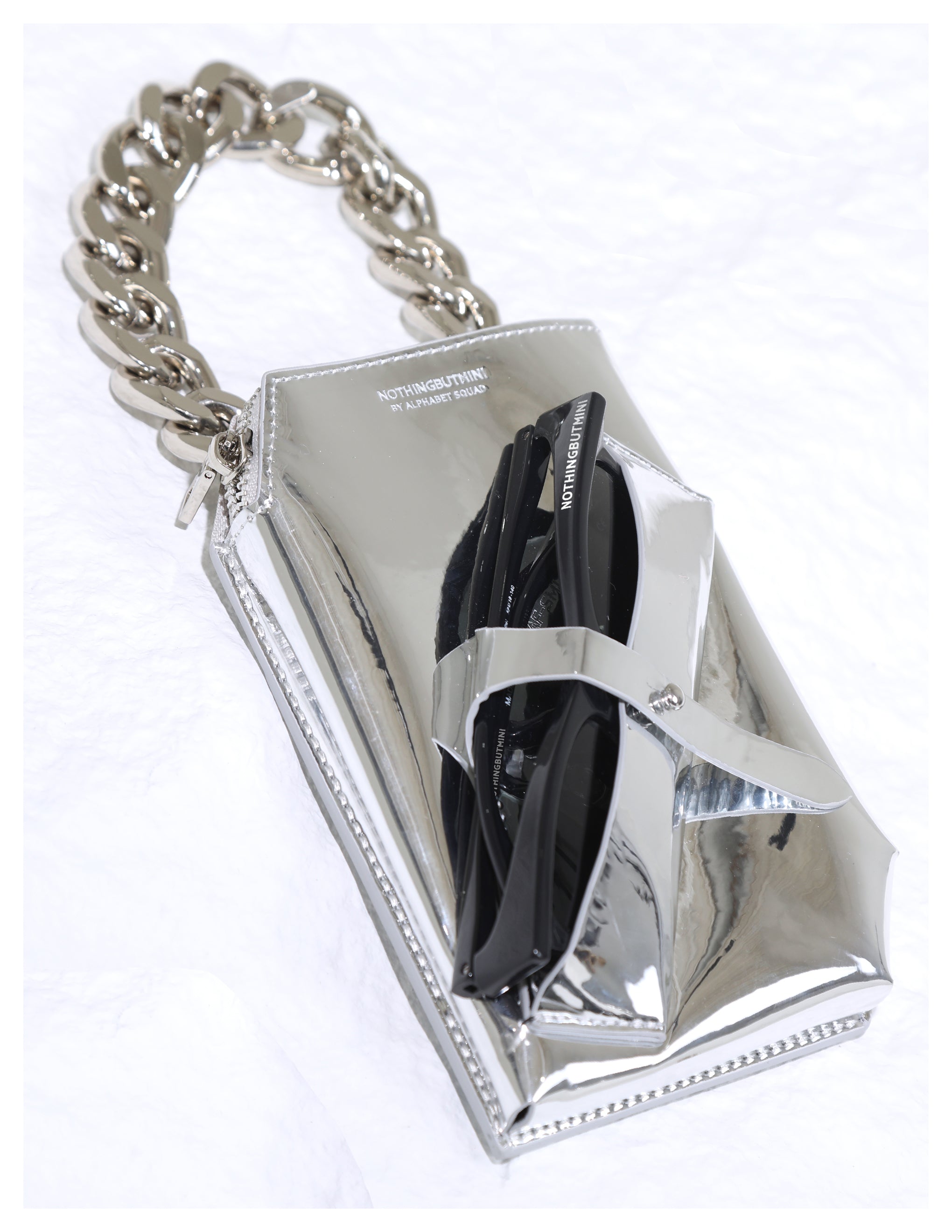 1218 NBM Sun Glasses Bag（Mirror Silver)