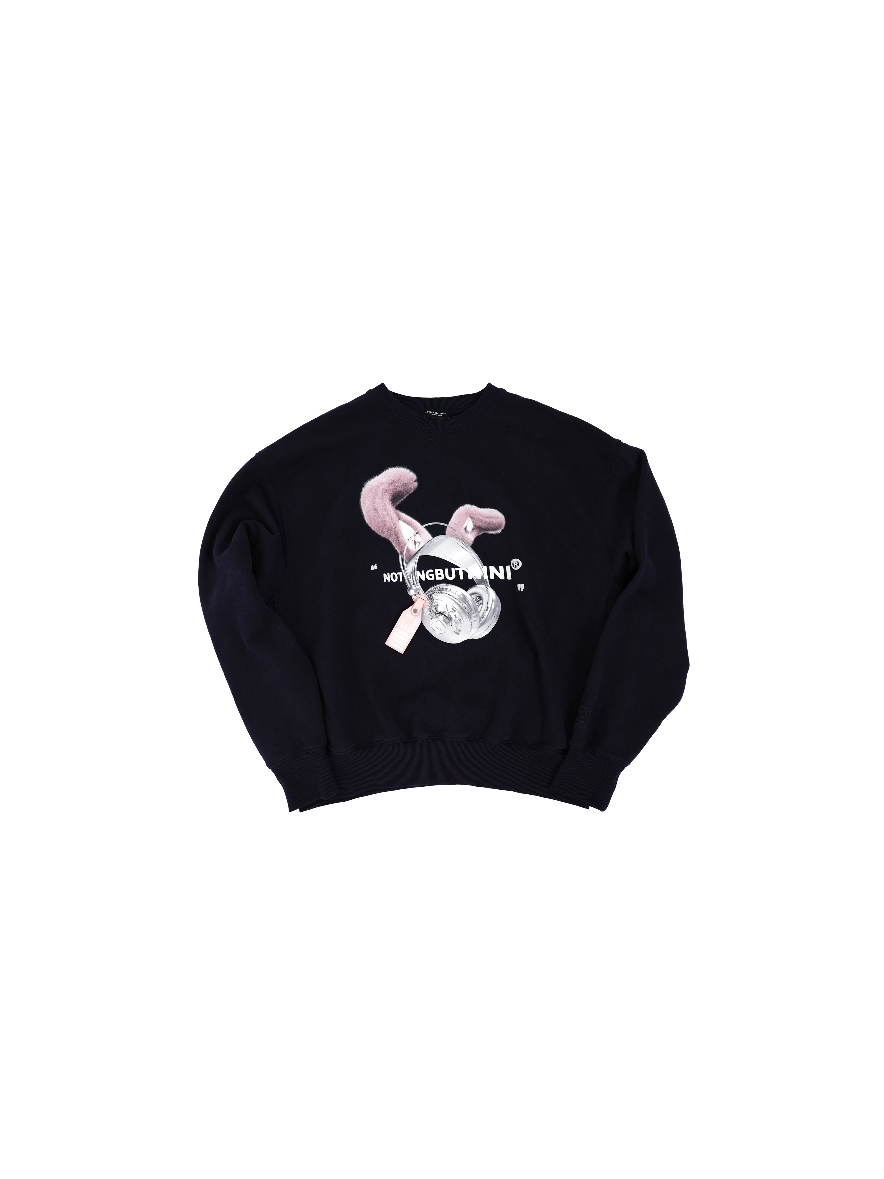 ASQUAD®×NBM rabbit metal earphone 3D printing sweater Blue (Powder accessories)