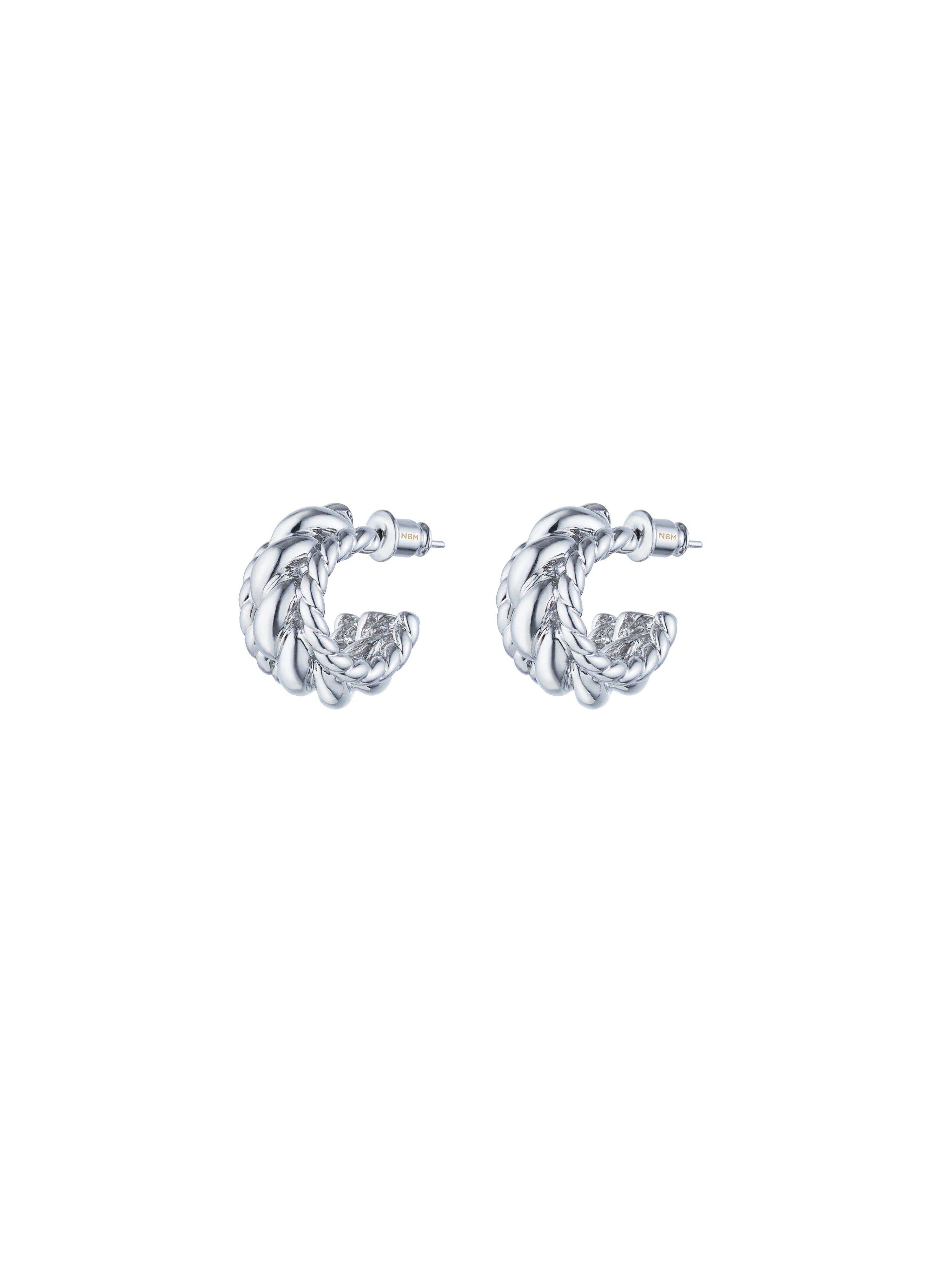 Twisted metal hoop Earrings