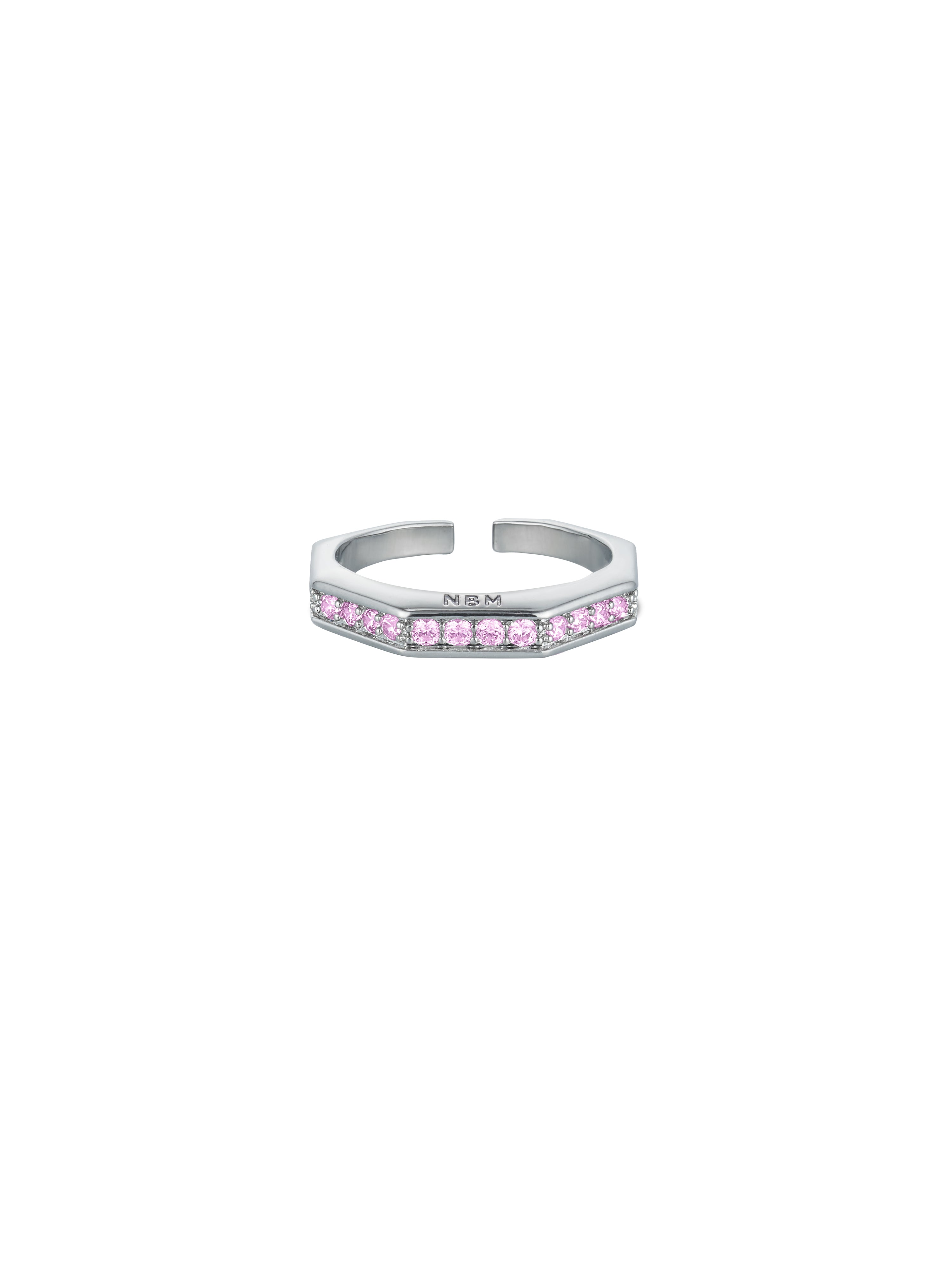 Gradient Zircon Ring（Crystal Pink）