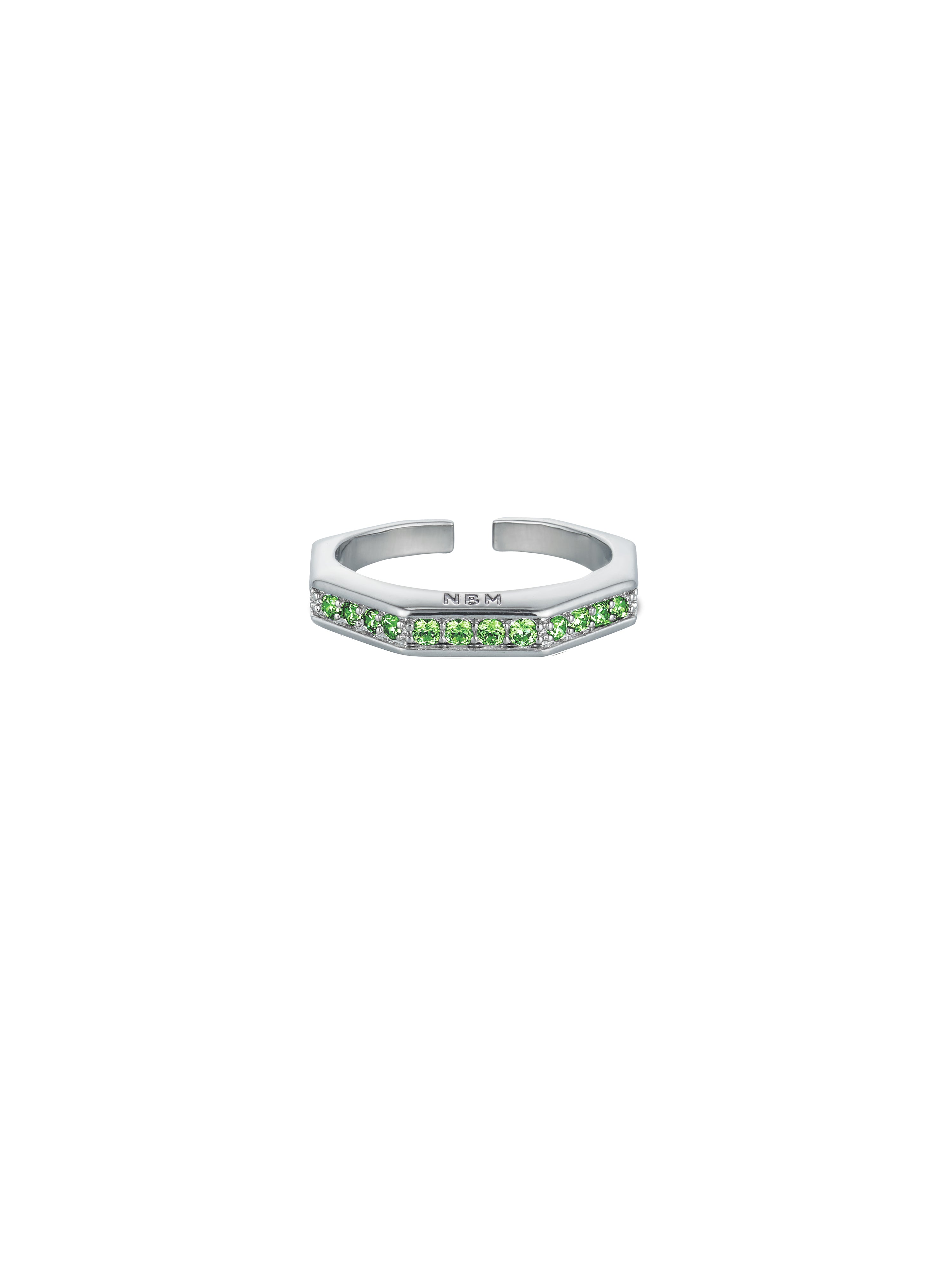 Gradient Zircon Ring（Jade Green）