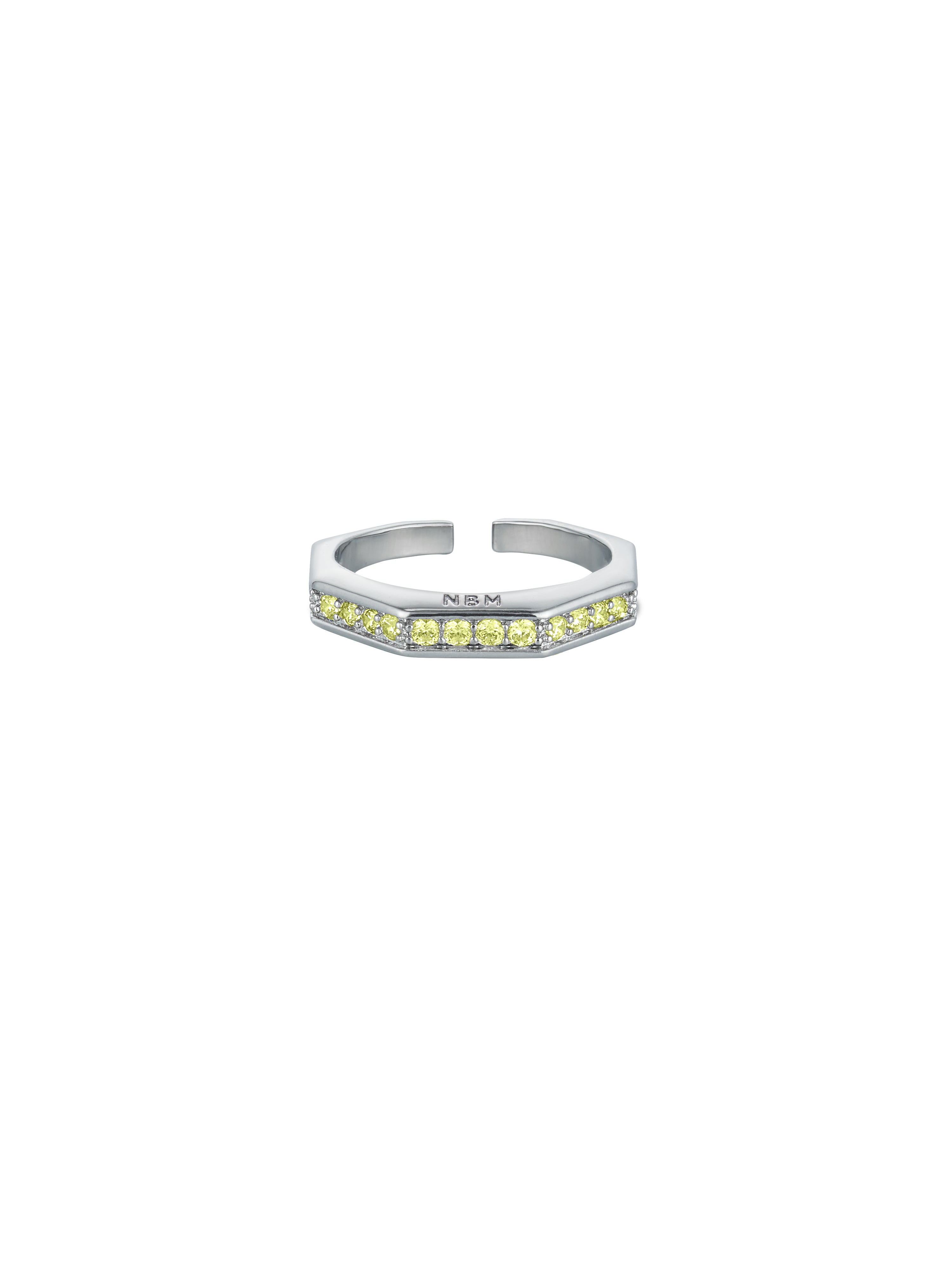 Gradient Zircon Ring（Light Yellow）
