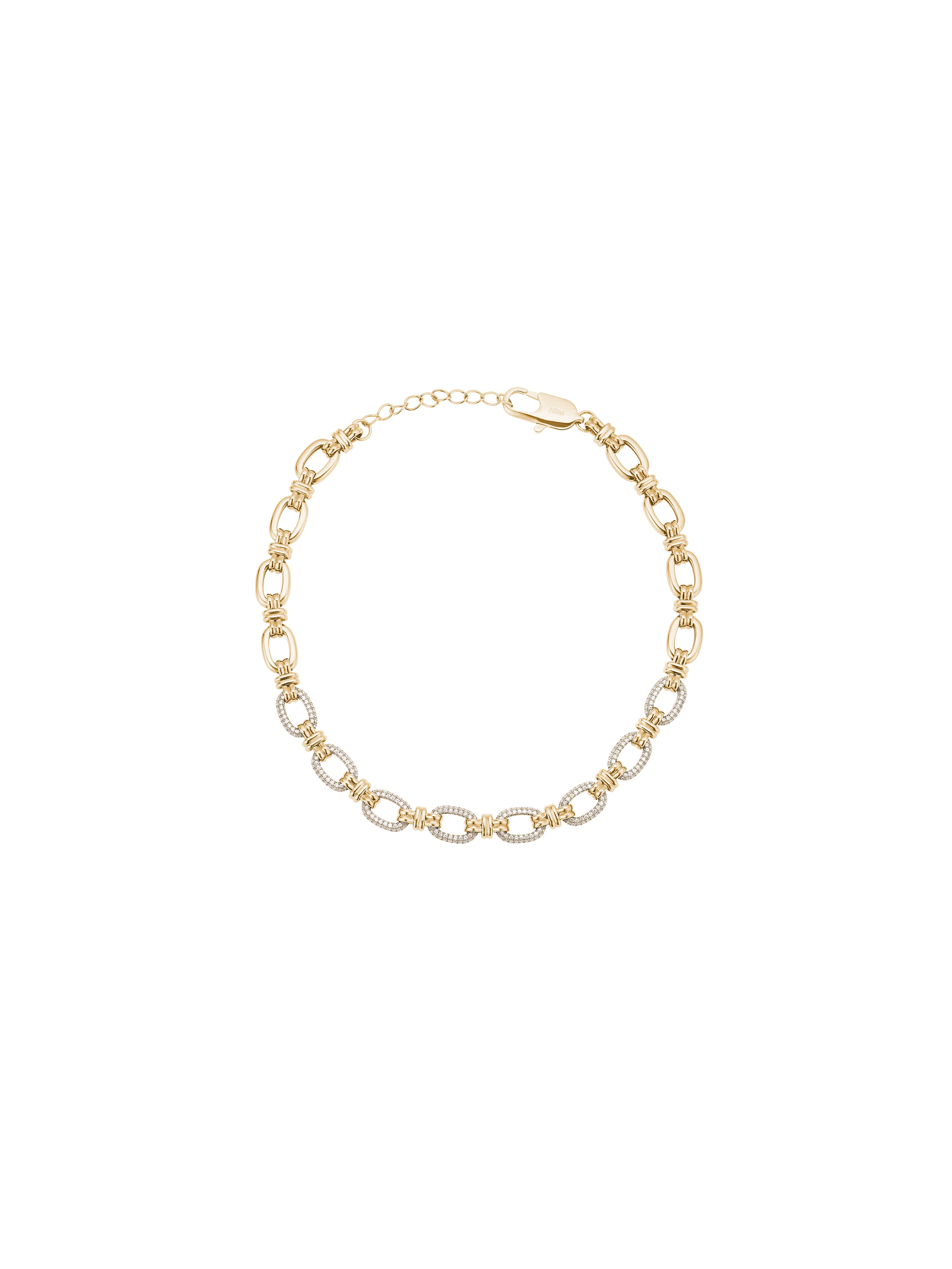 Halo zirconium cross pave necklace (Brzone Gold)