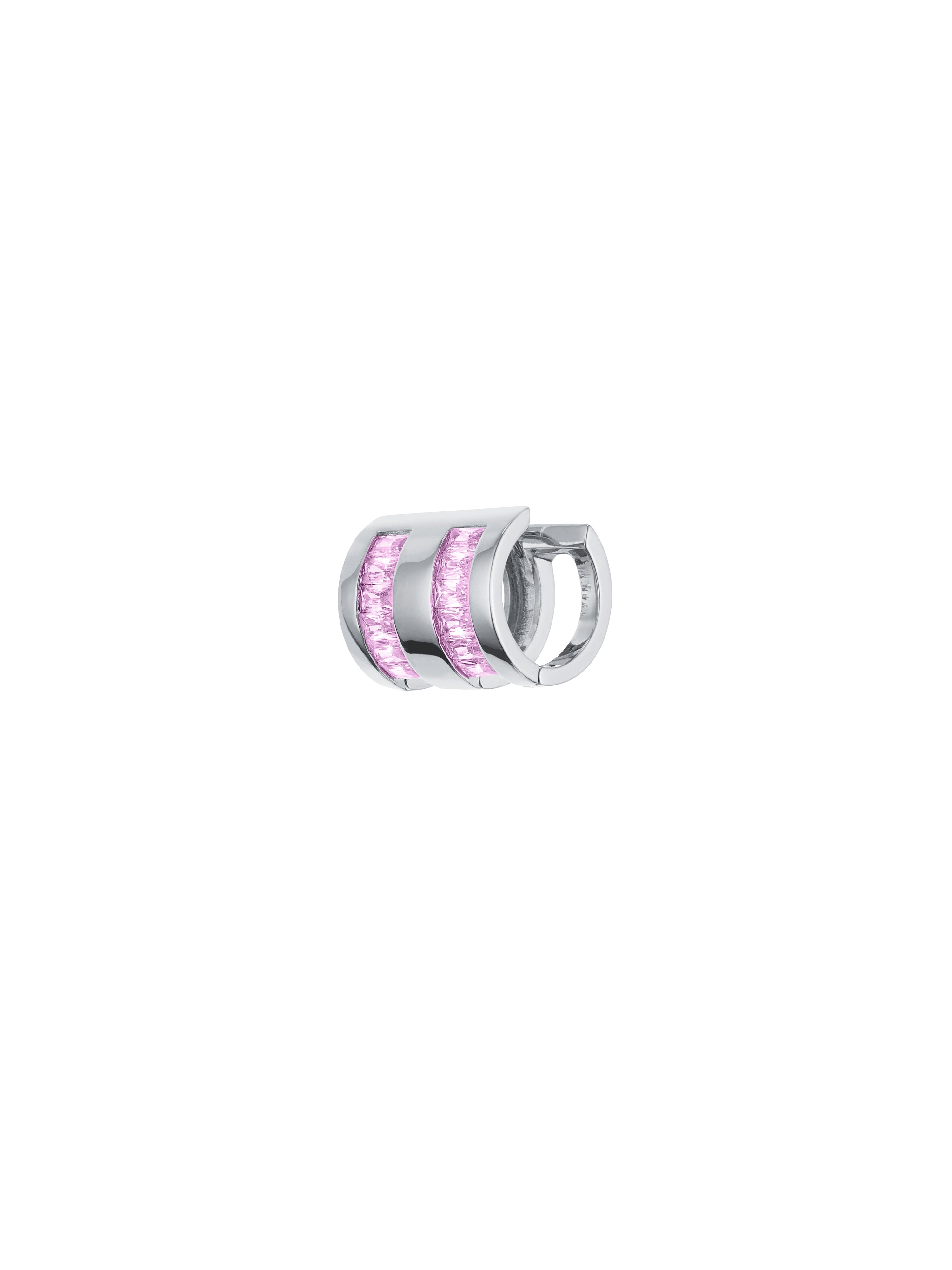 Inlaid Zircon Earrings（Fairy Pink）