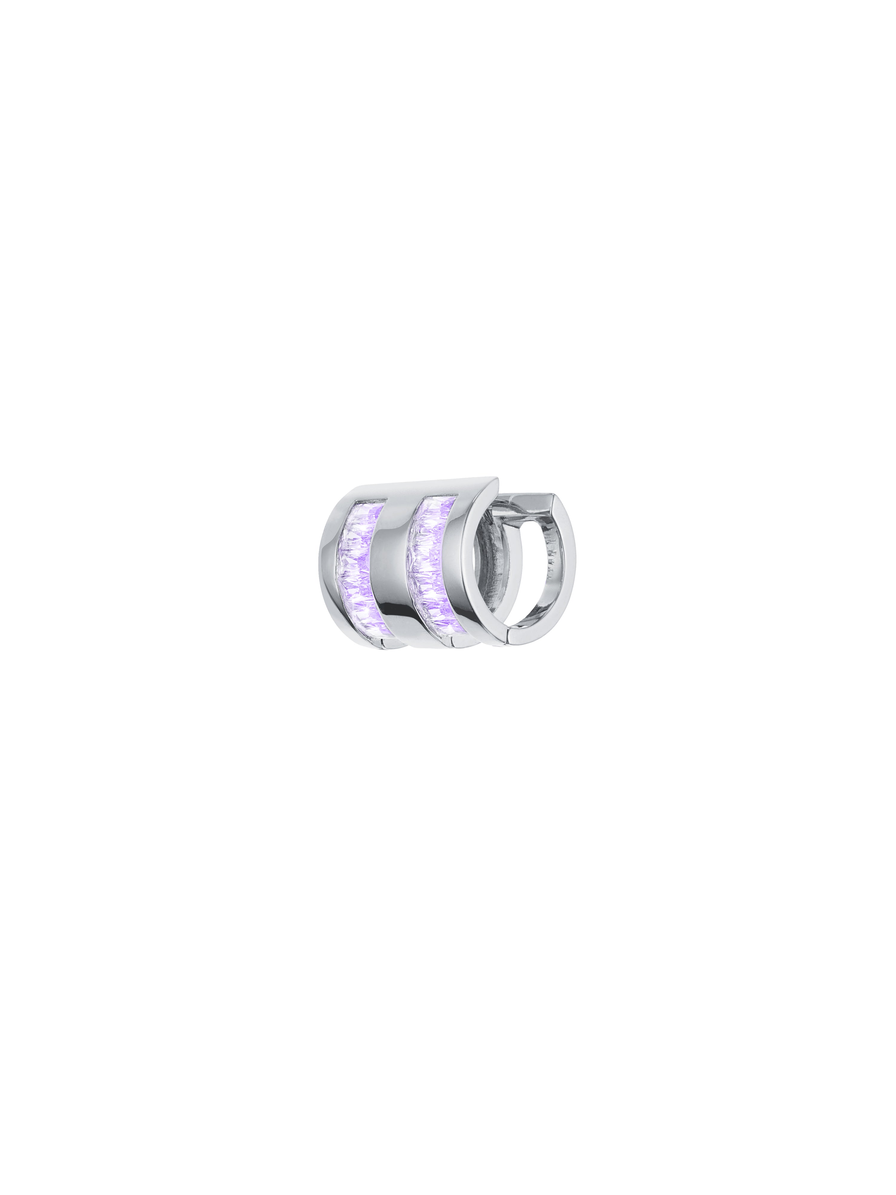 Inlaid Zircon Earrings（Very Peri)