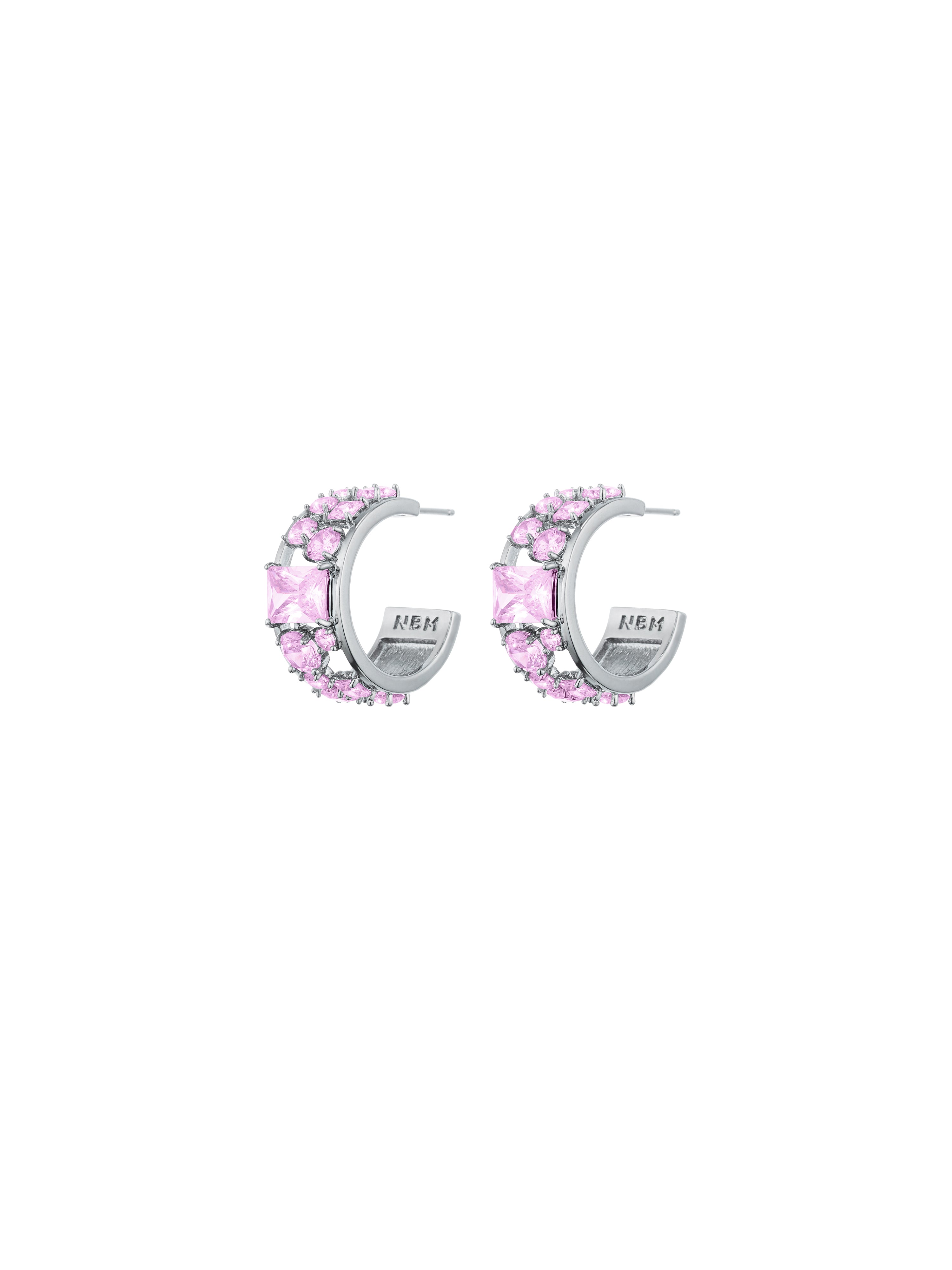 Scattered Zircon Earrings（Crystal Pink）