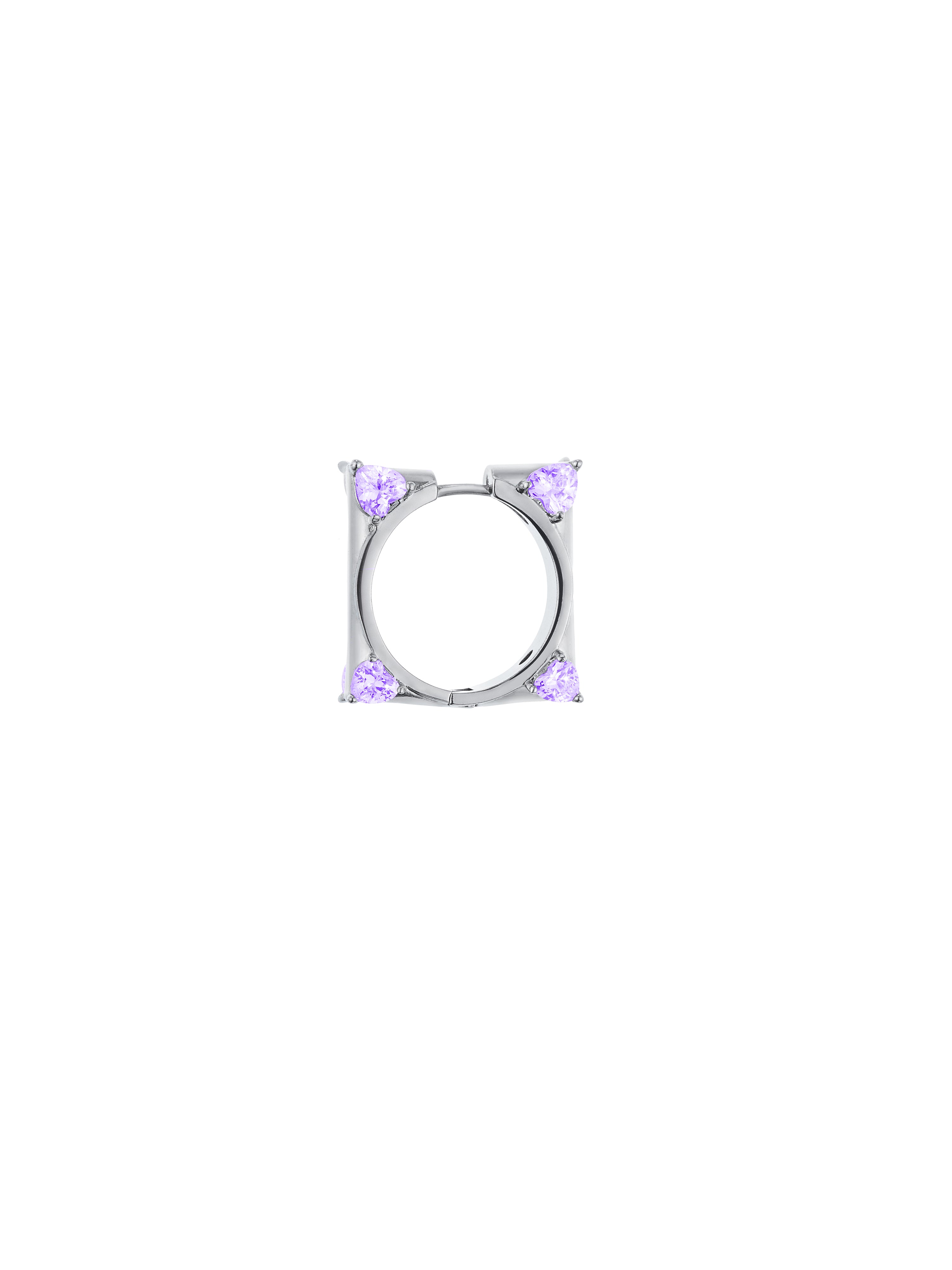 Square Heart-shape Earrings（Very Peri）