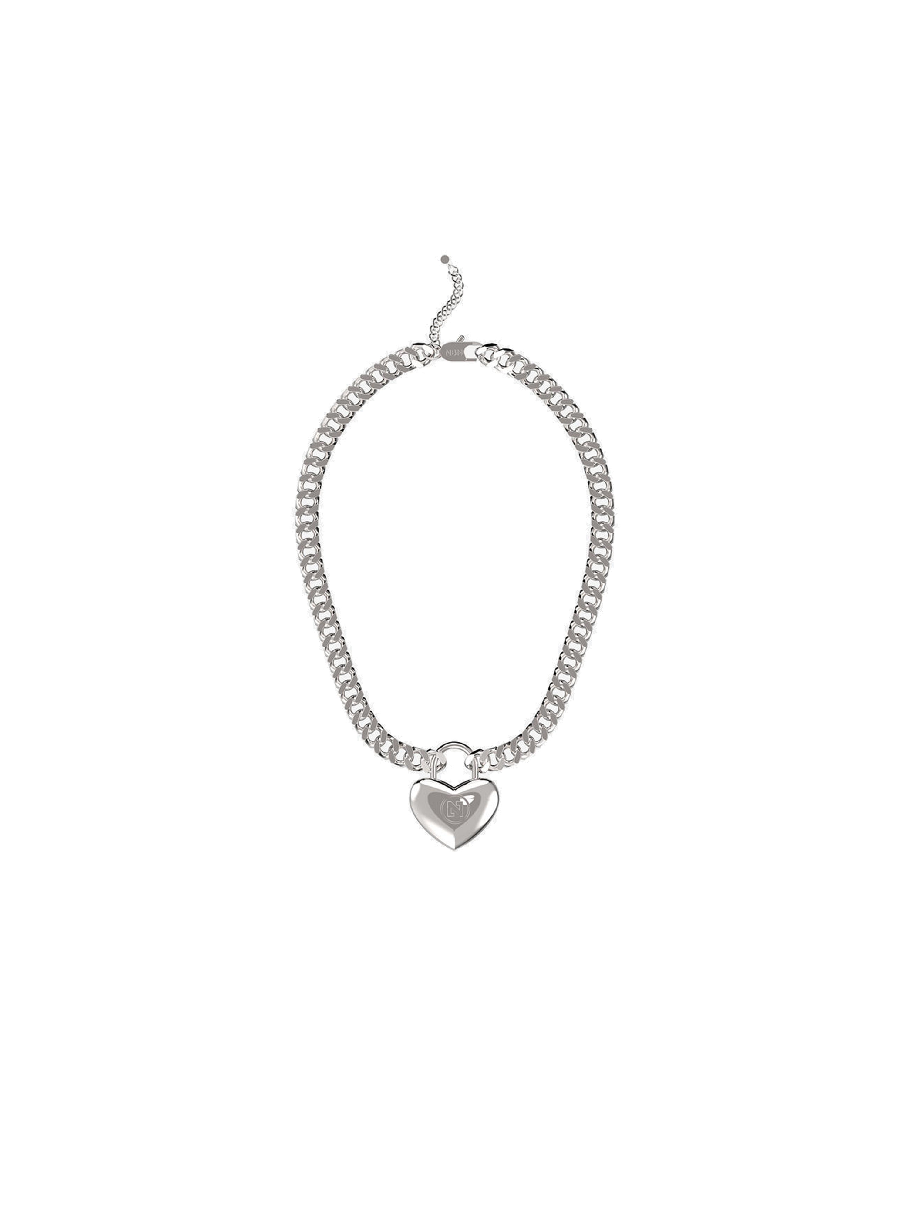 Lock Necklace & Bracelet (Heart-shape)