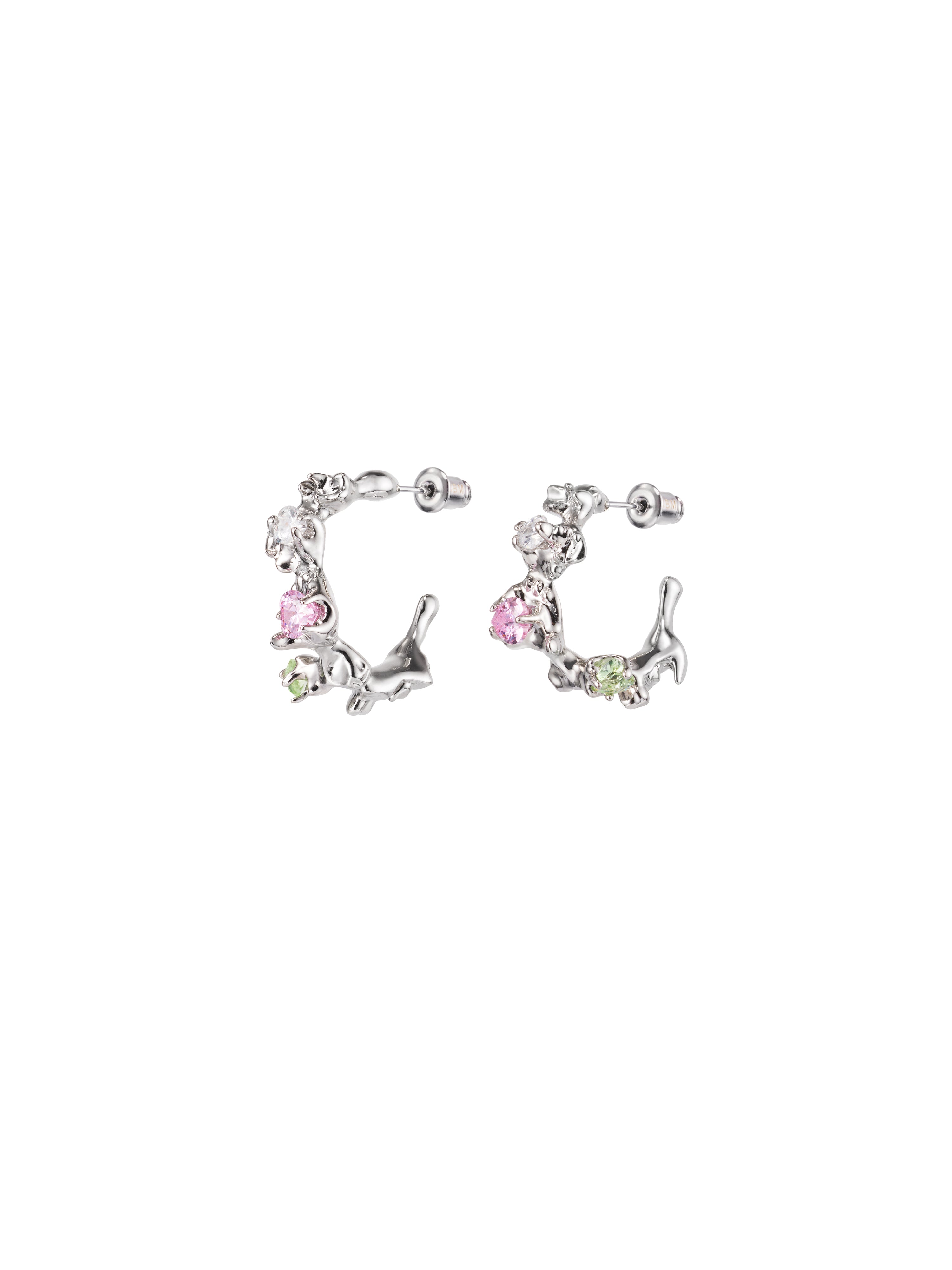 NBM 2024 Zircon Lava Earrings(Crystal Diamond Zircon)