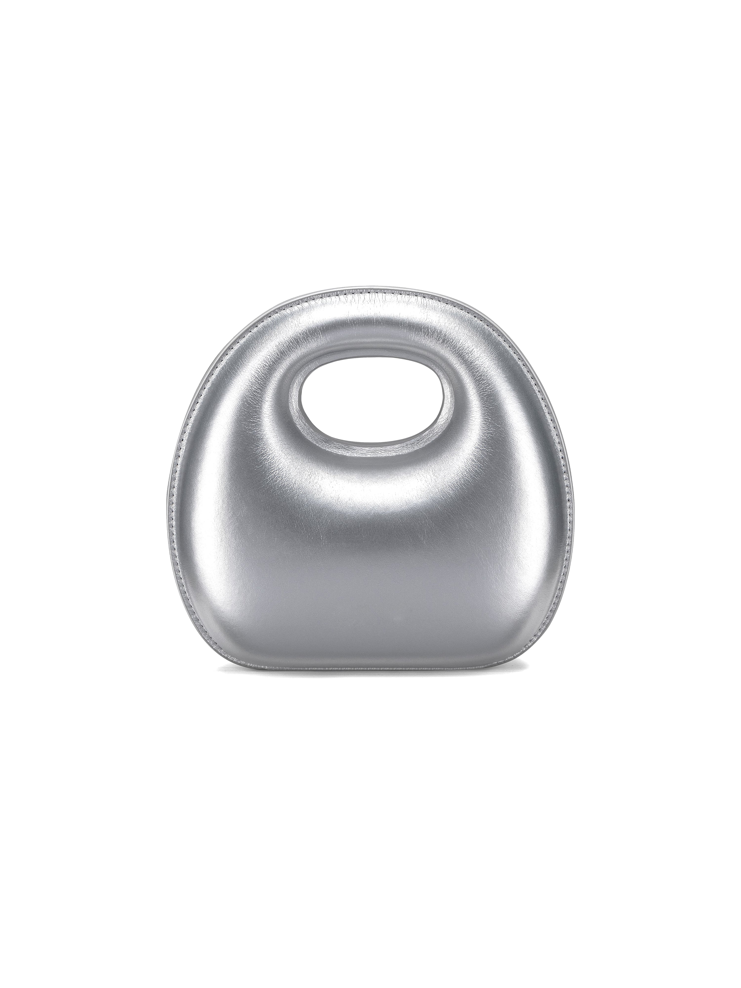 sobershy×nothingbutmini polished bun bag（Matte Silver）