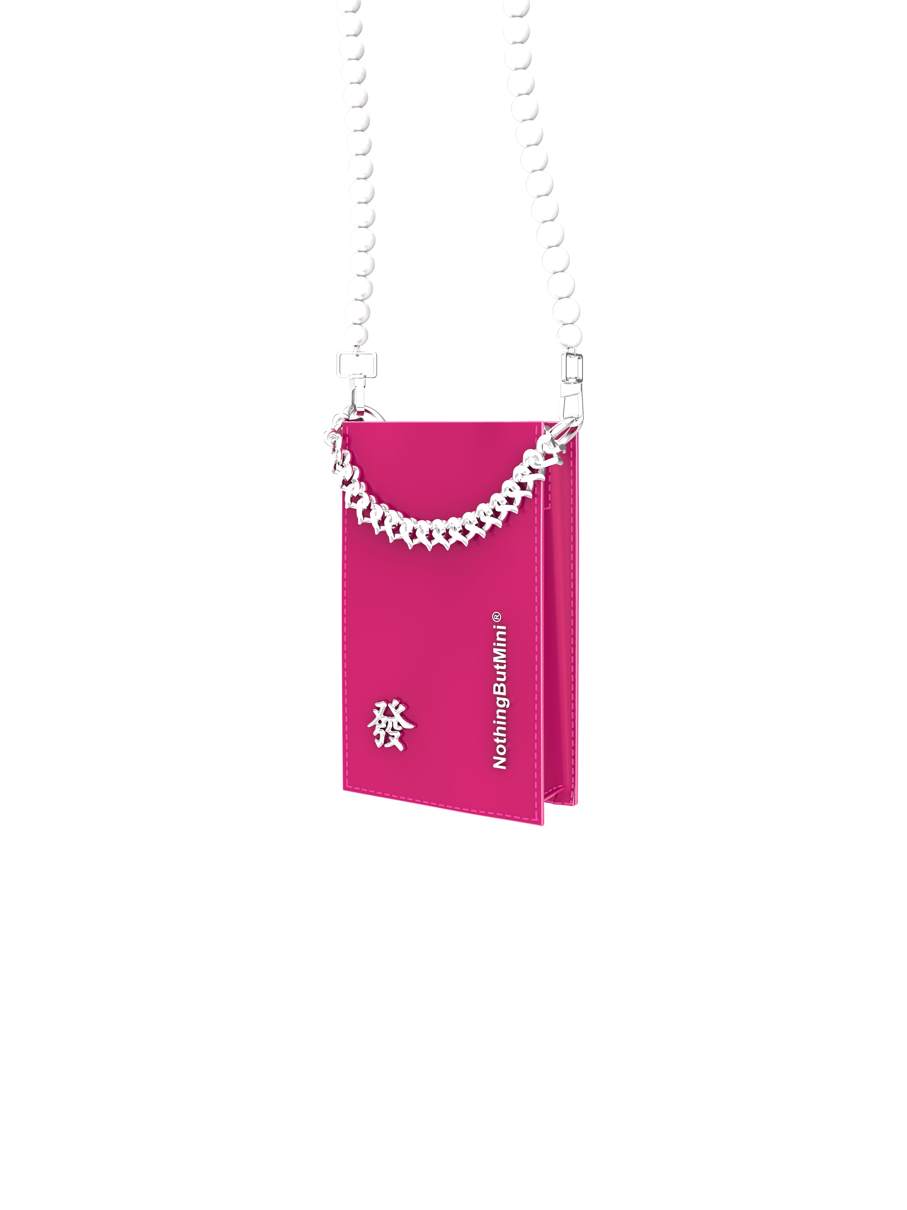 NBM 2024 "MAKE ME RICH" Cowhide Phone Bag (Rose）