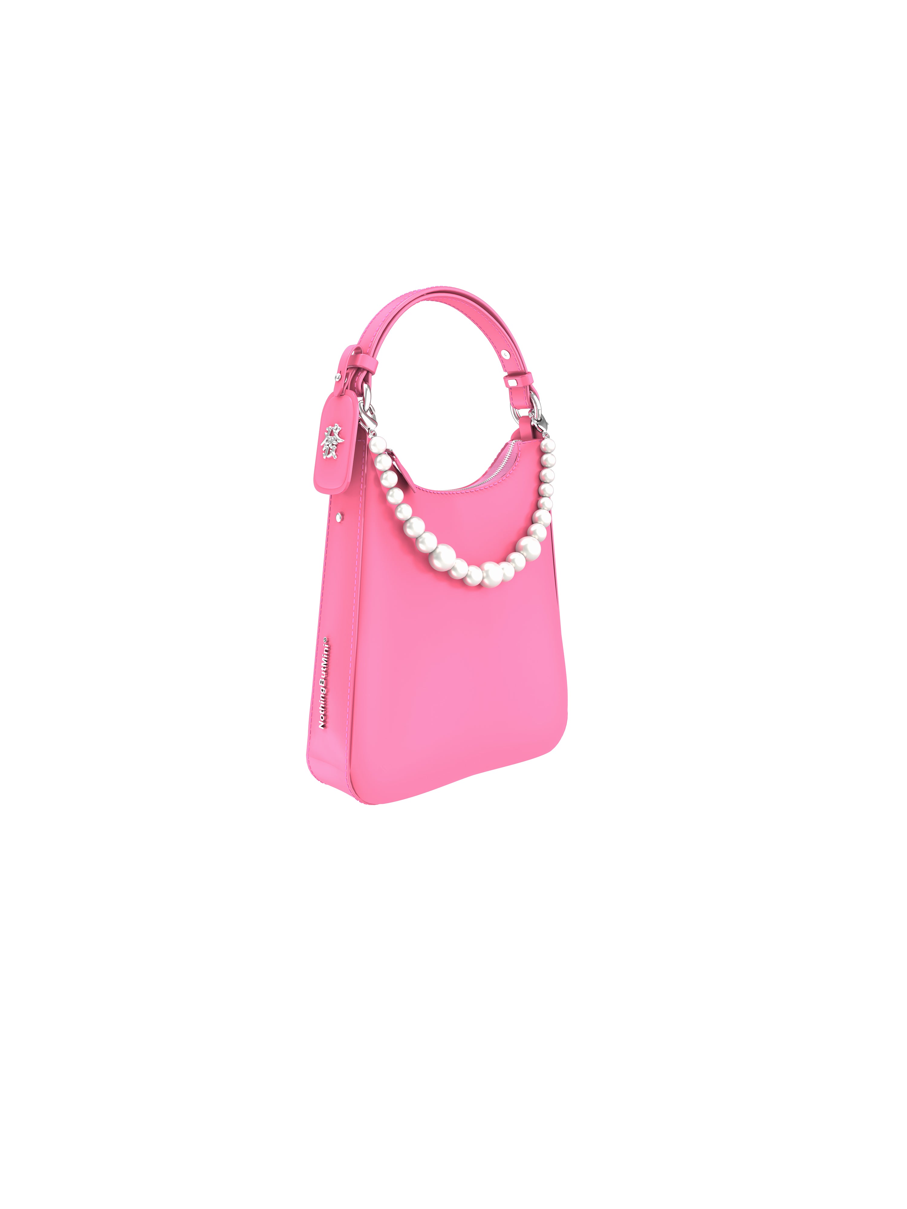 NBM 2024 "MAKE ME RICH" Cowhide Shoulder Bag (Fluorescent Powder)