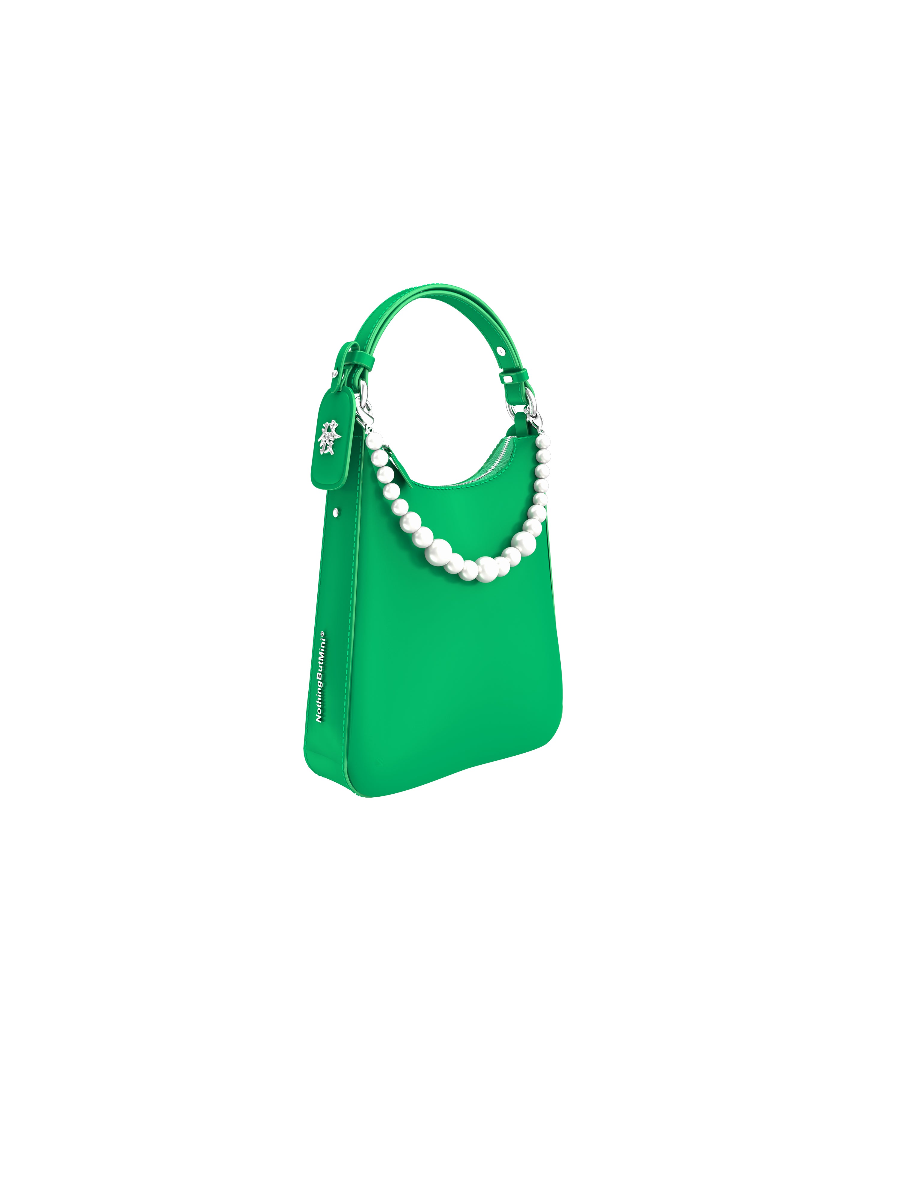 NBM 2024 "MAKE ME RICH" Cowhide Shoulder Bag (Mahjong Green）