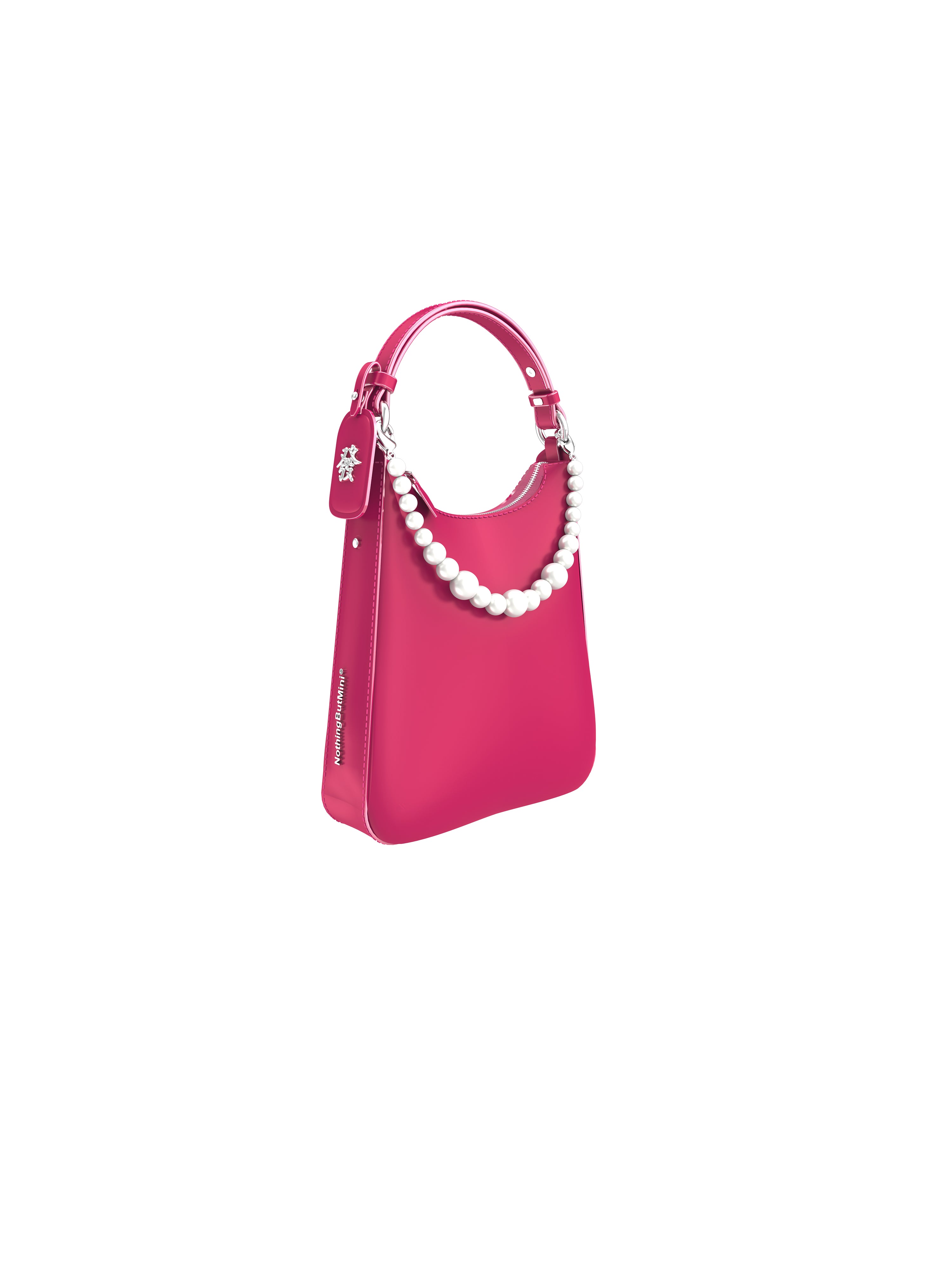 NBM 2024 "MAKE ME RICH" Cowhide Shoulder Bag (Rose）