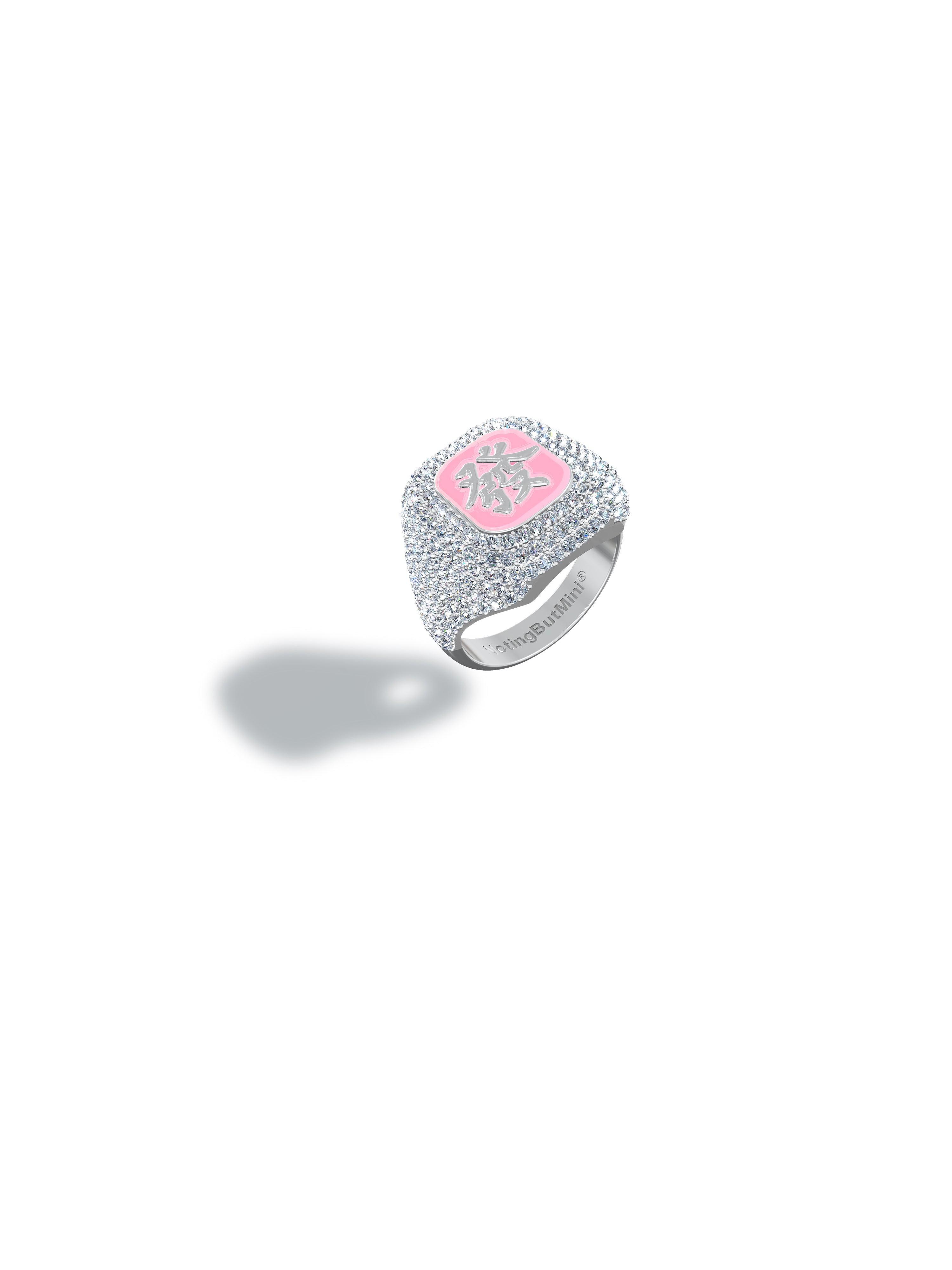 NBM 2024 "MAKE ME RICH" Full Sky Star Sugar Glazed Ring (Fairy Pink）