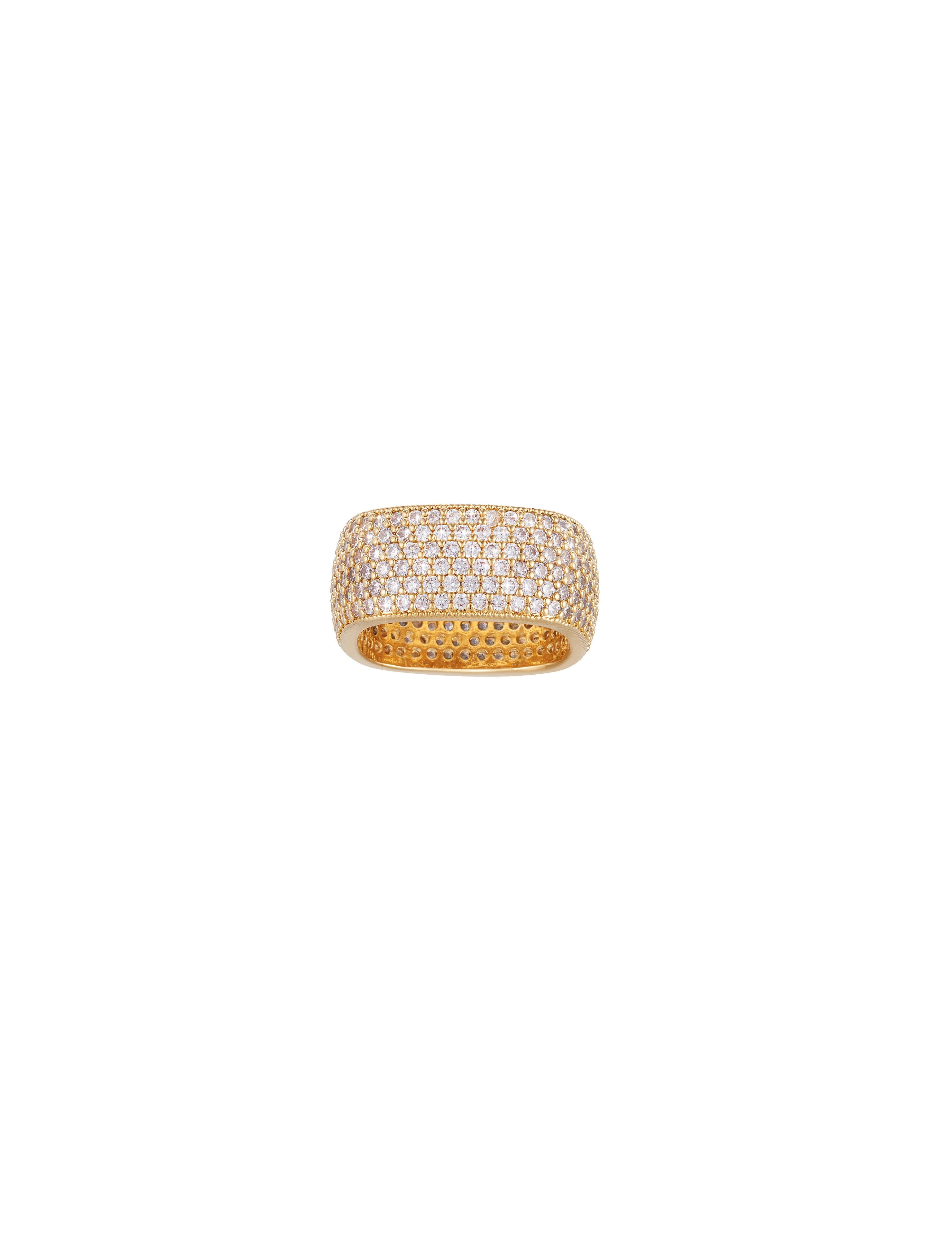 SkyStar Minimalist Square Ring ( 14k Gold )