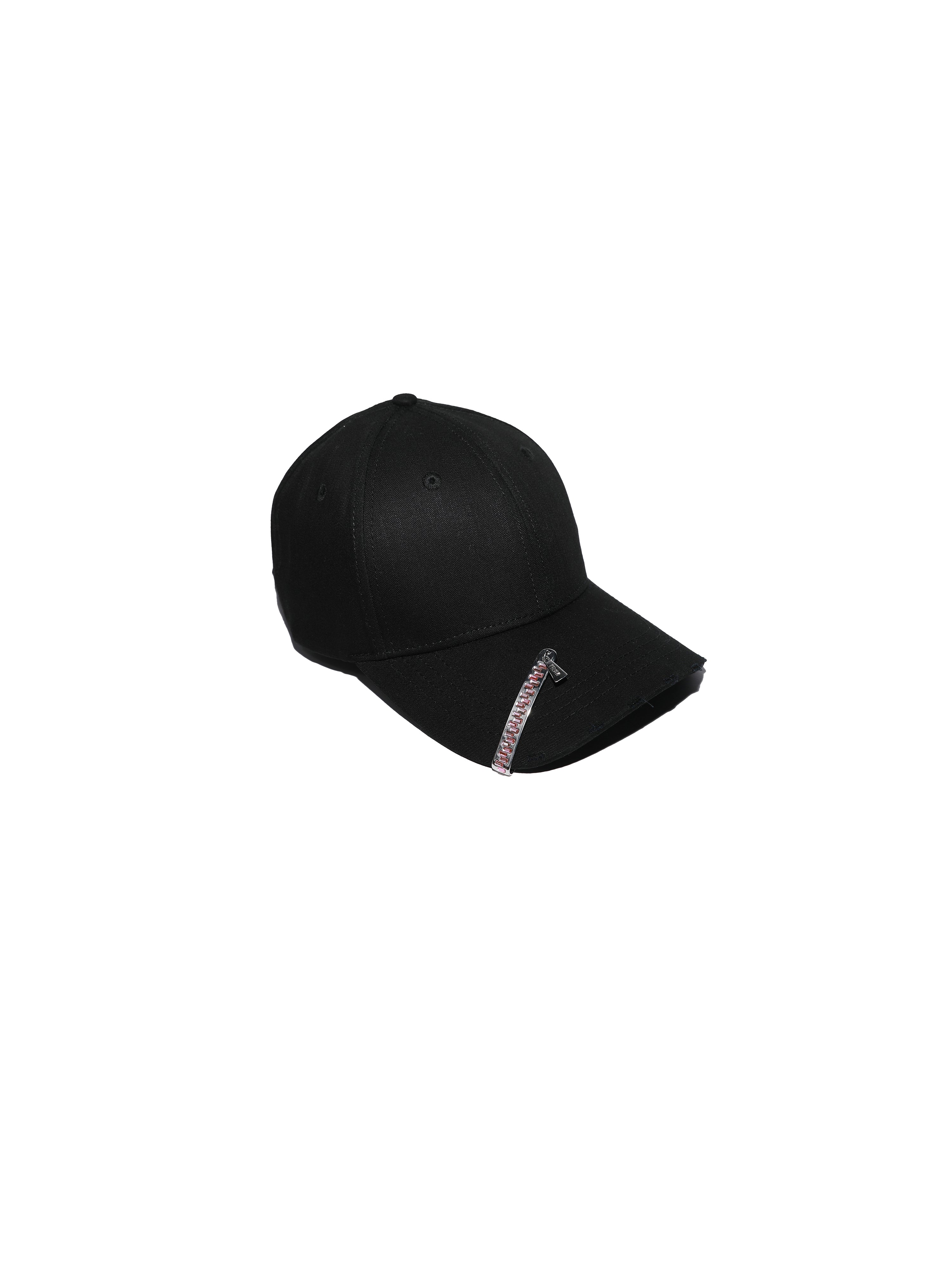 NBM metal brim clip Baseball cap (Black)