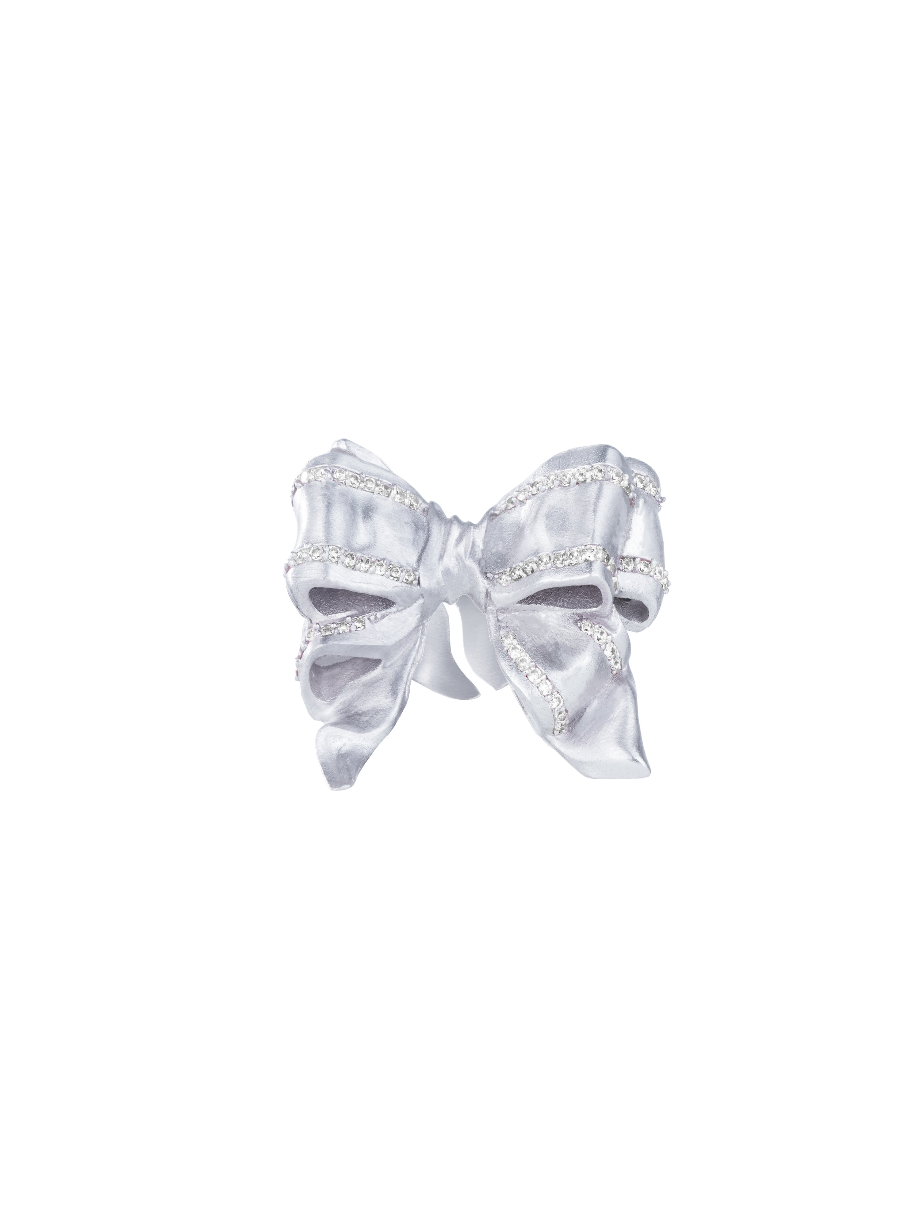 sobershy×nothingbutmini  crystal zirconia bow ring（Matte）