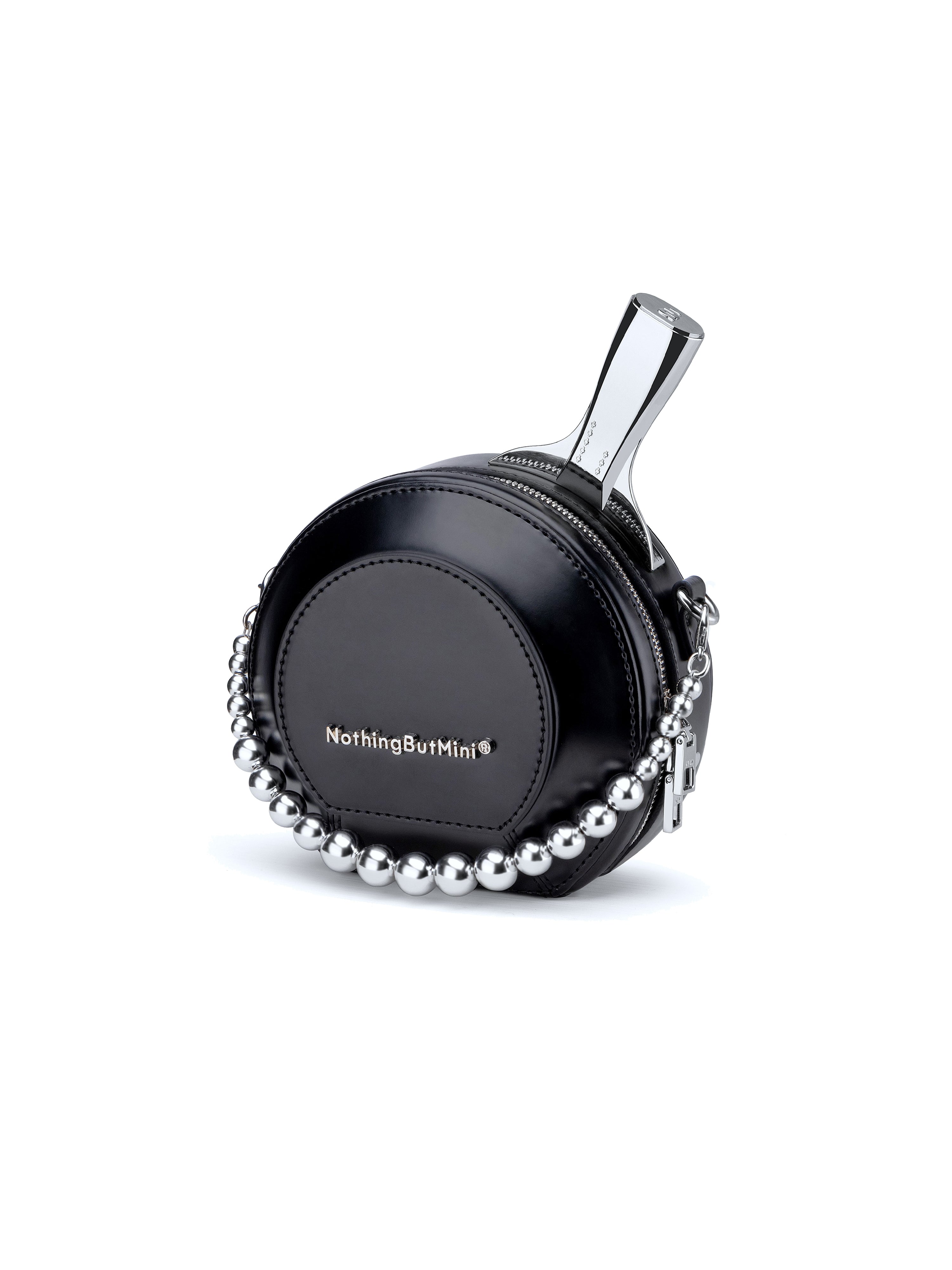 sobershy×nothingbutmini mini racket bag(Patent Black)