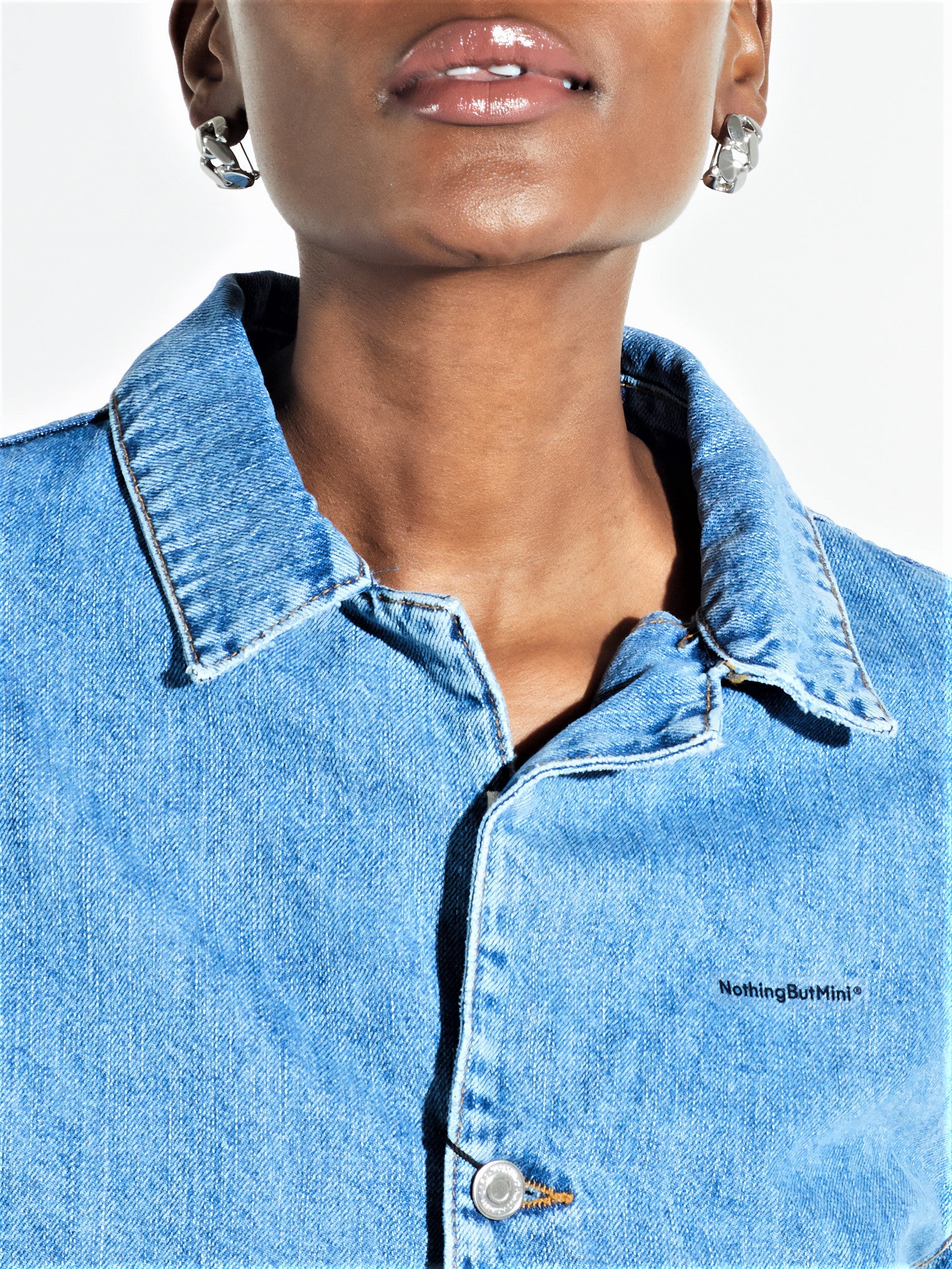 "Chain" Minimalist Silver-tone Earrings