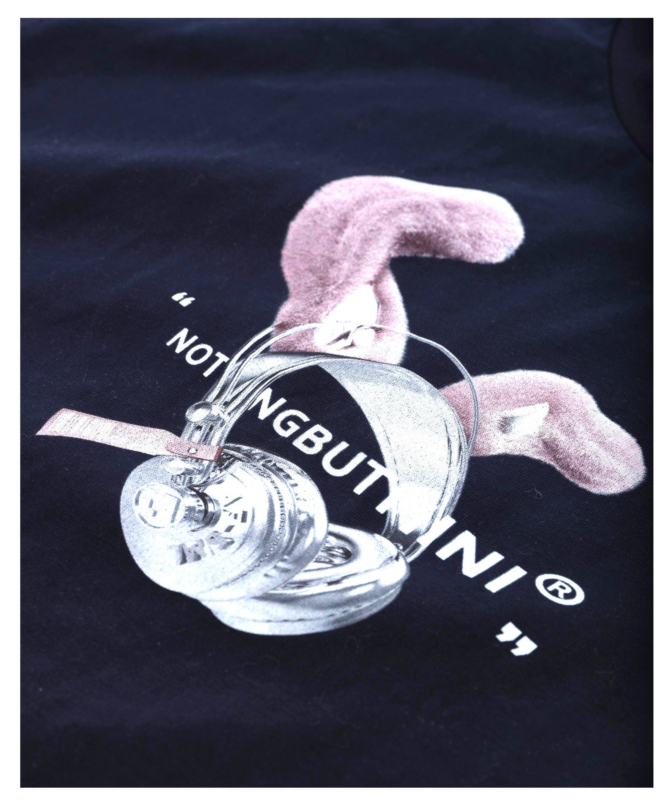 ASQUAD®×NBM rabbit metal earphone T-shirt（Blue）