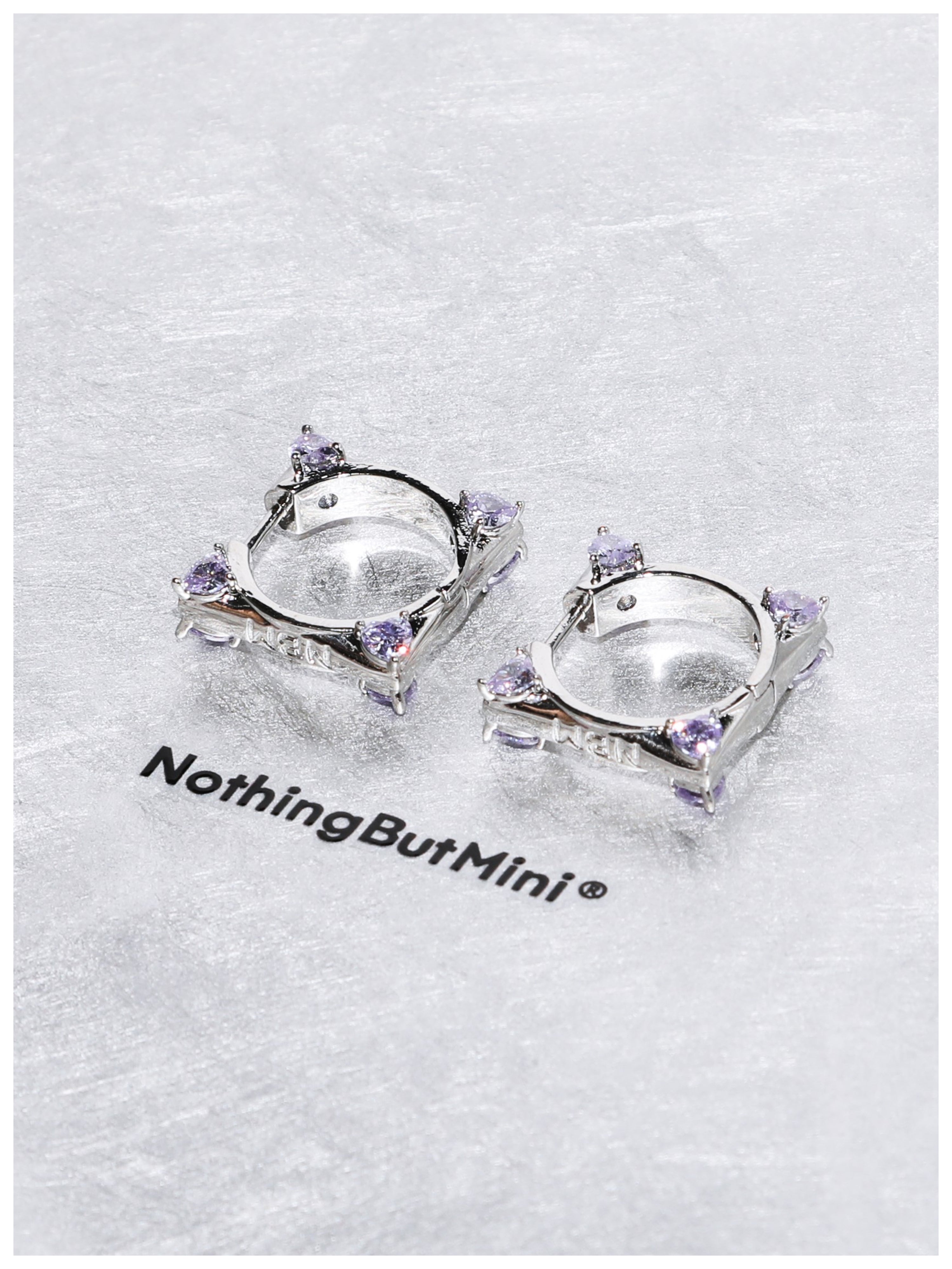 Square Heart-shape Earrings（Very Peri）