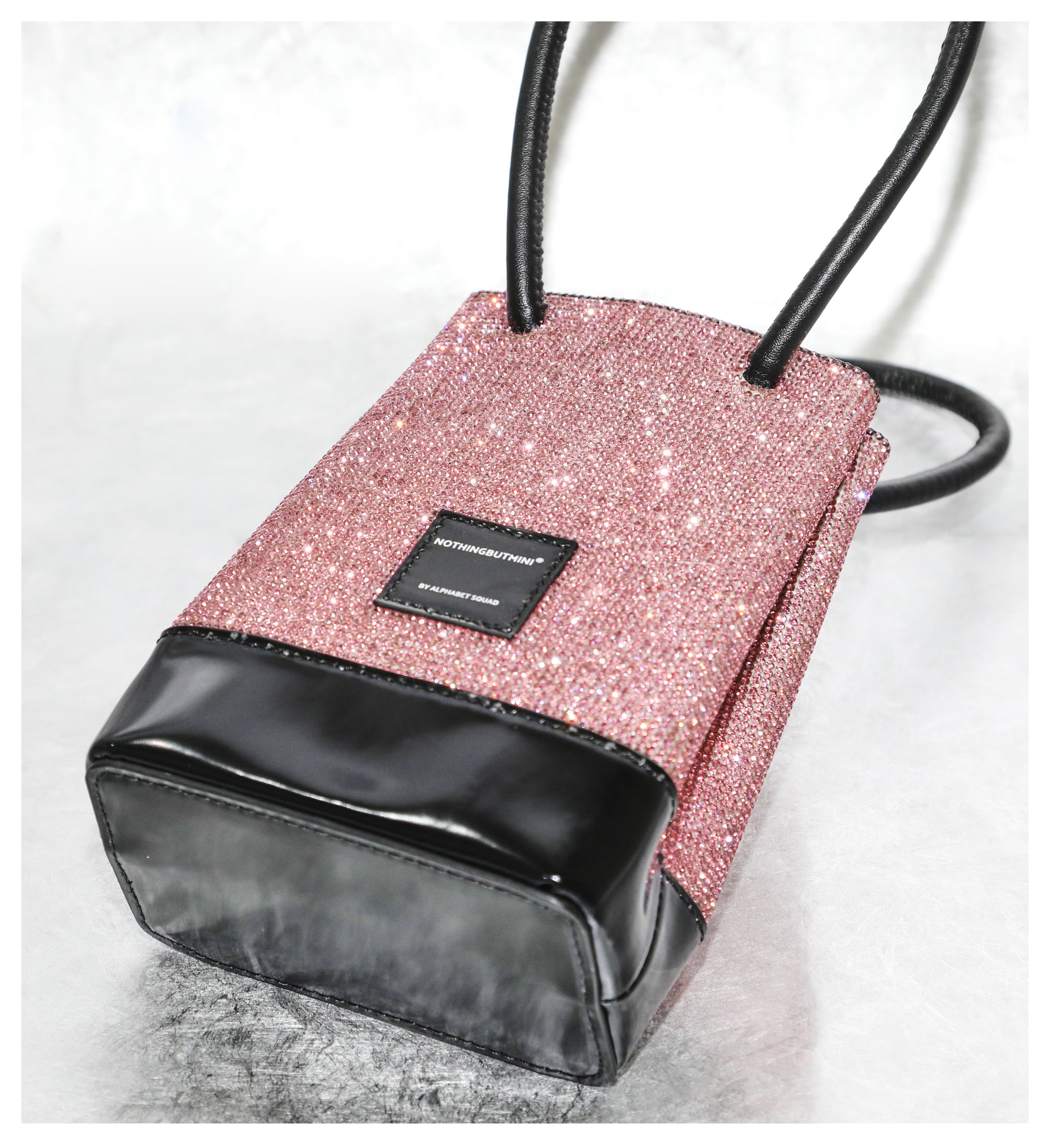 NBM 1218 crystal handbag (Barbie Powder)