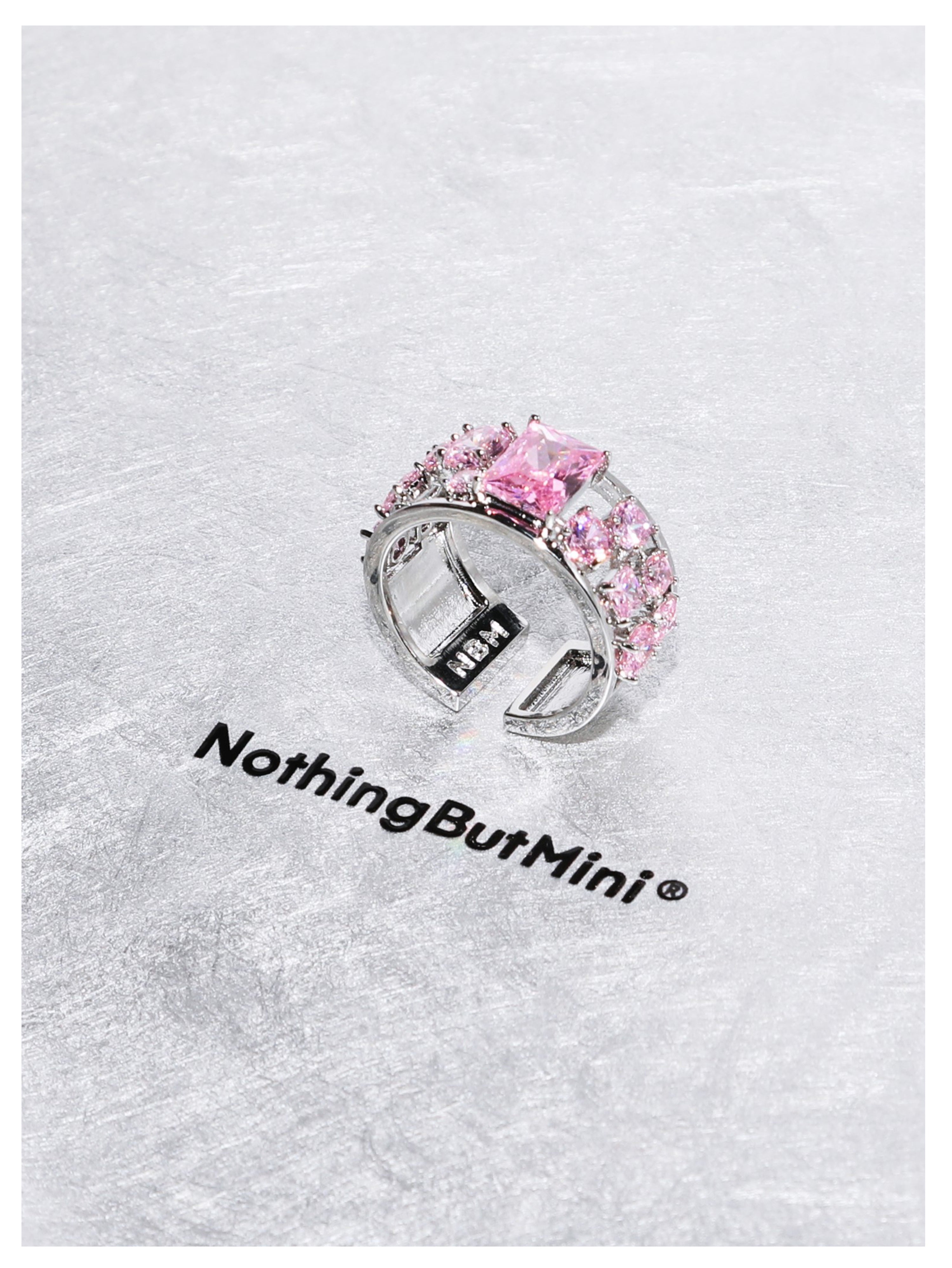 Scattered Zircon Ring（Crystal Pink）